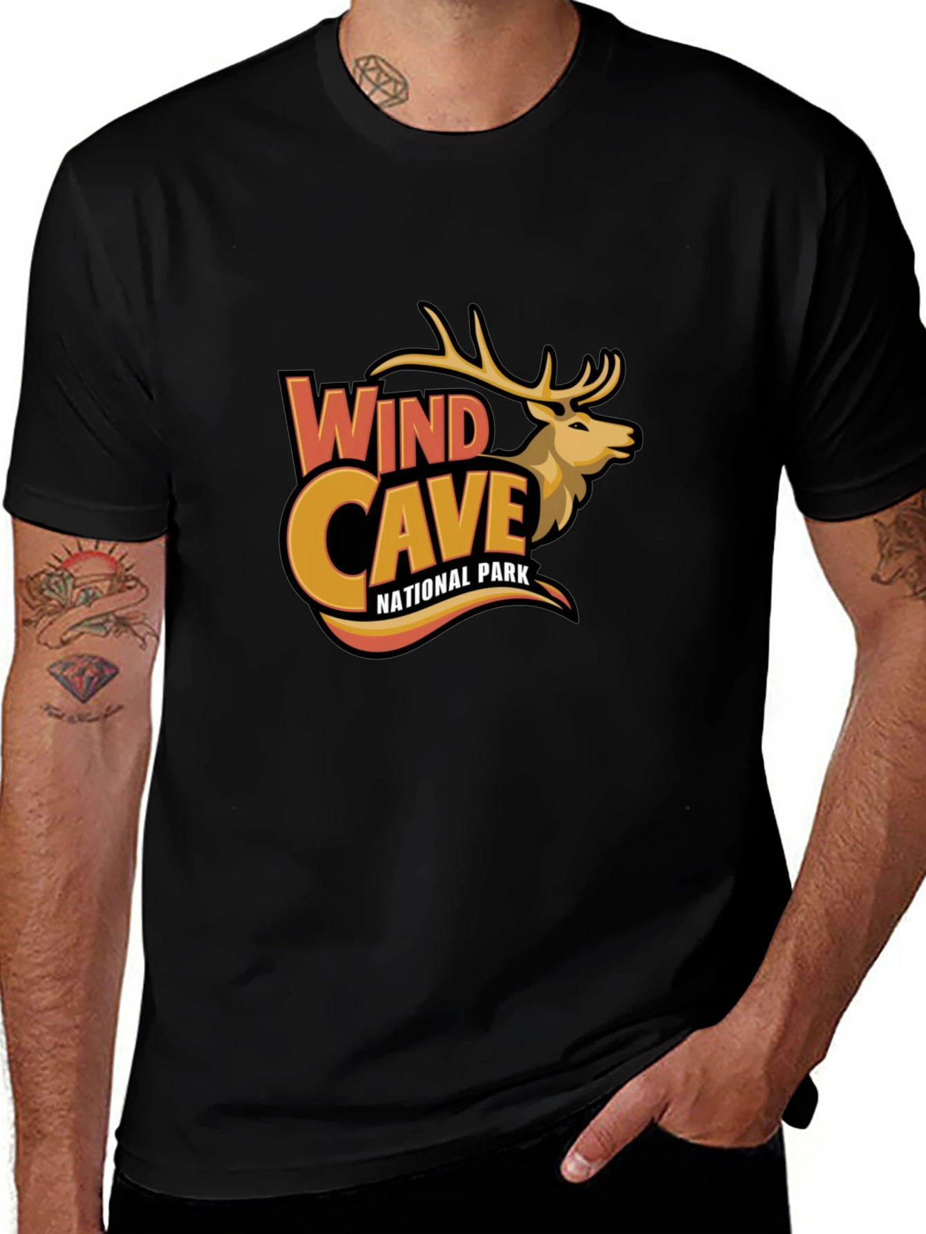 Variant 27 of Wind Cave National Park Deer T-Shirt