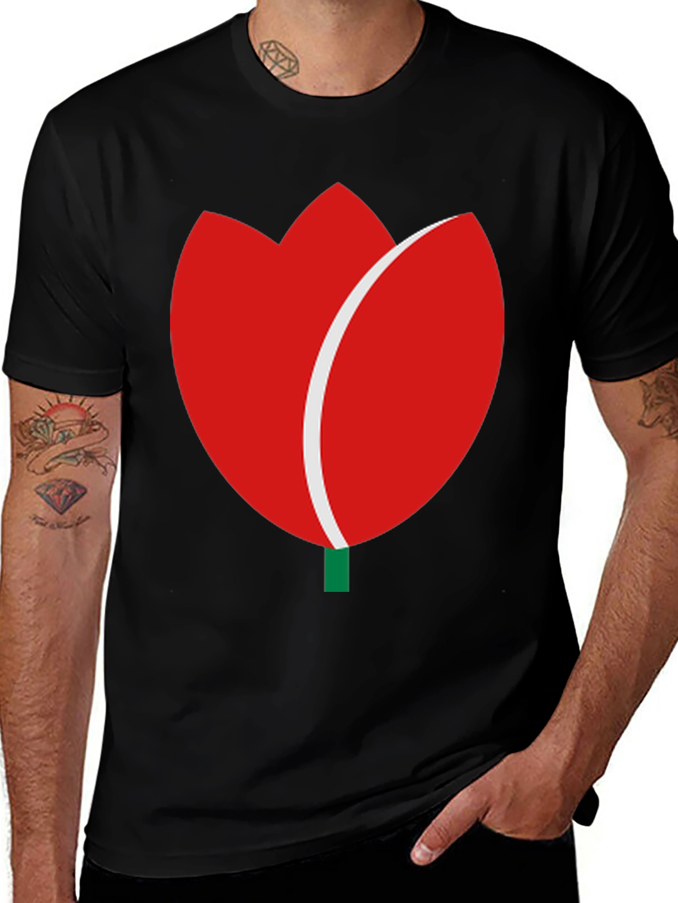 Variant 14 of Tulip Graphic Tee - Modern Casual Wear