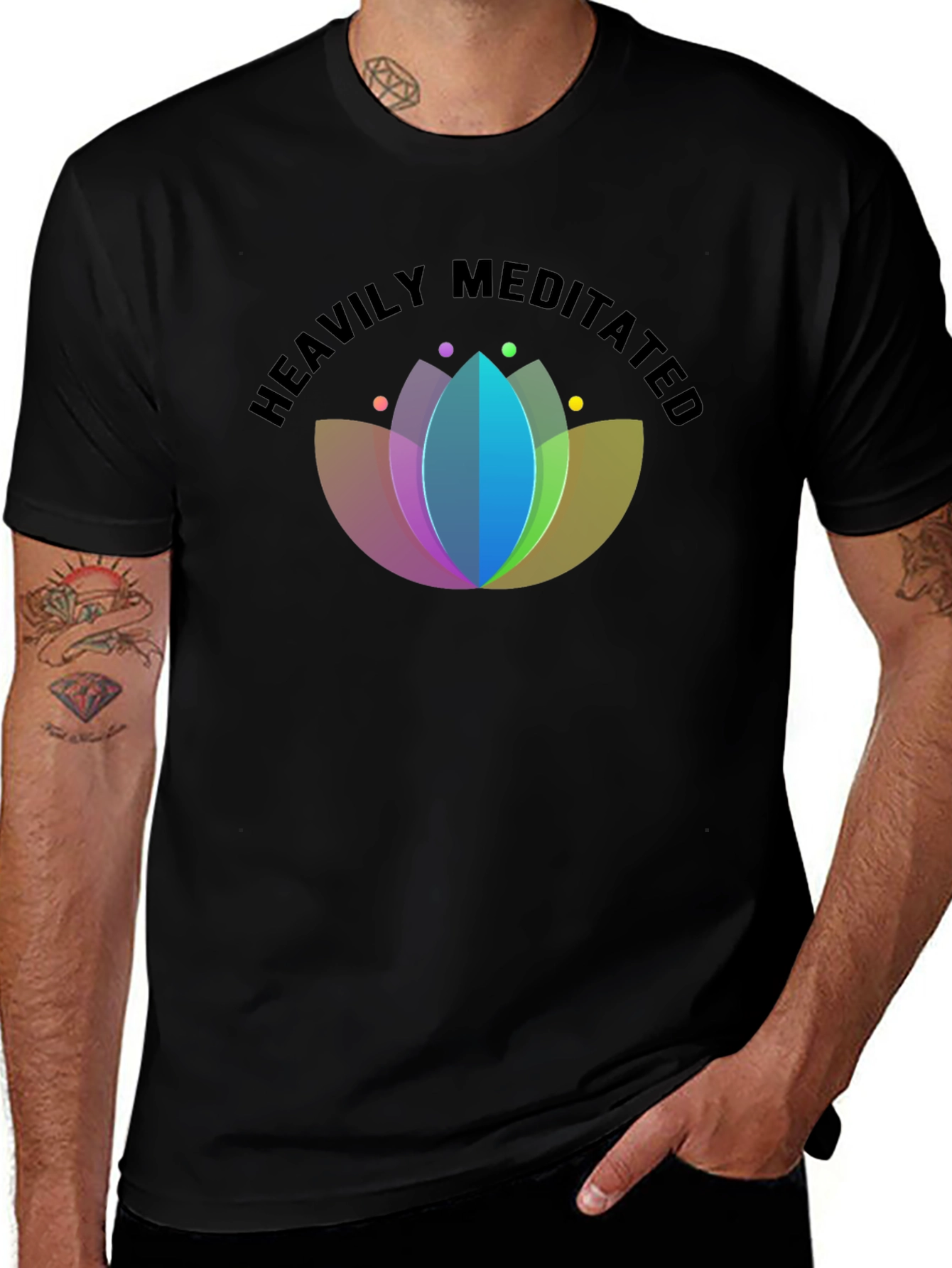 Variant 11 of Heavily Meditated Graphic T-Shirt