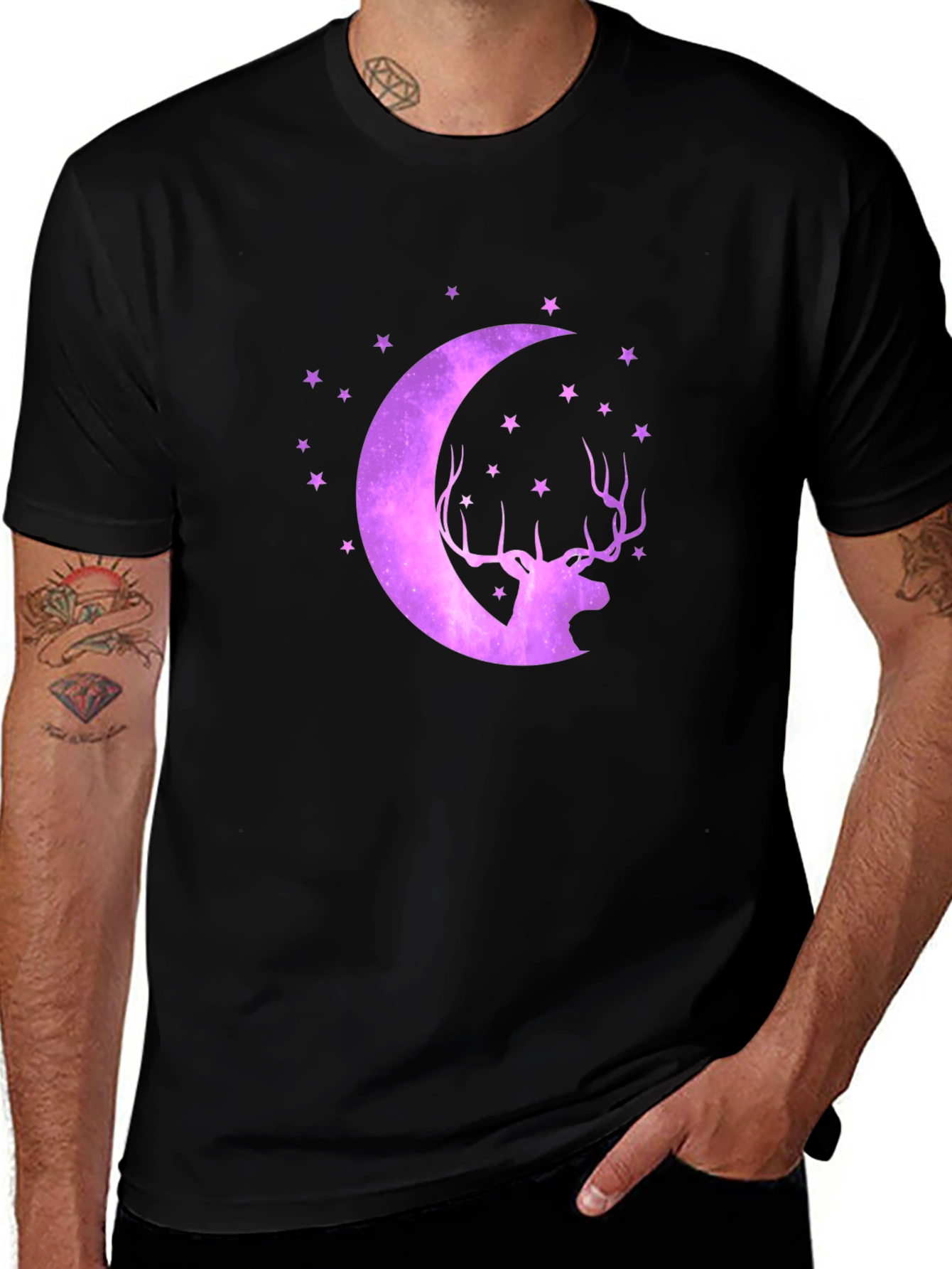 Variant 18 of Cosmic Deer Moon T-Shirt