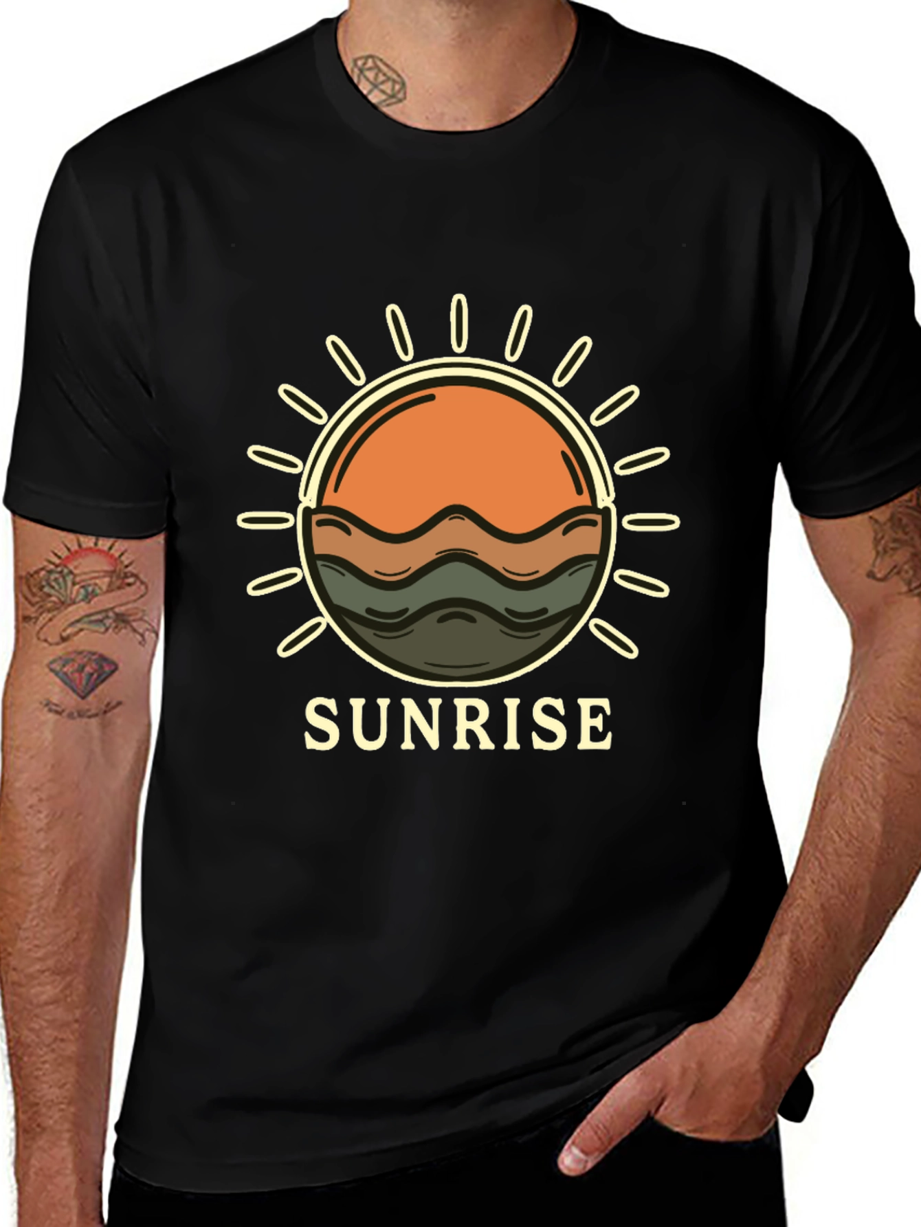 Sunrise Graphic Print Tee - Stylish Comfort
