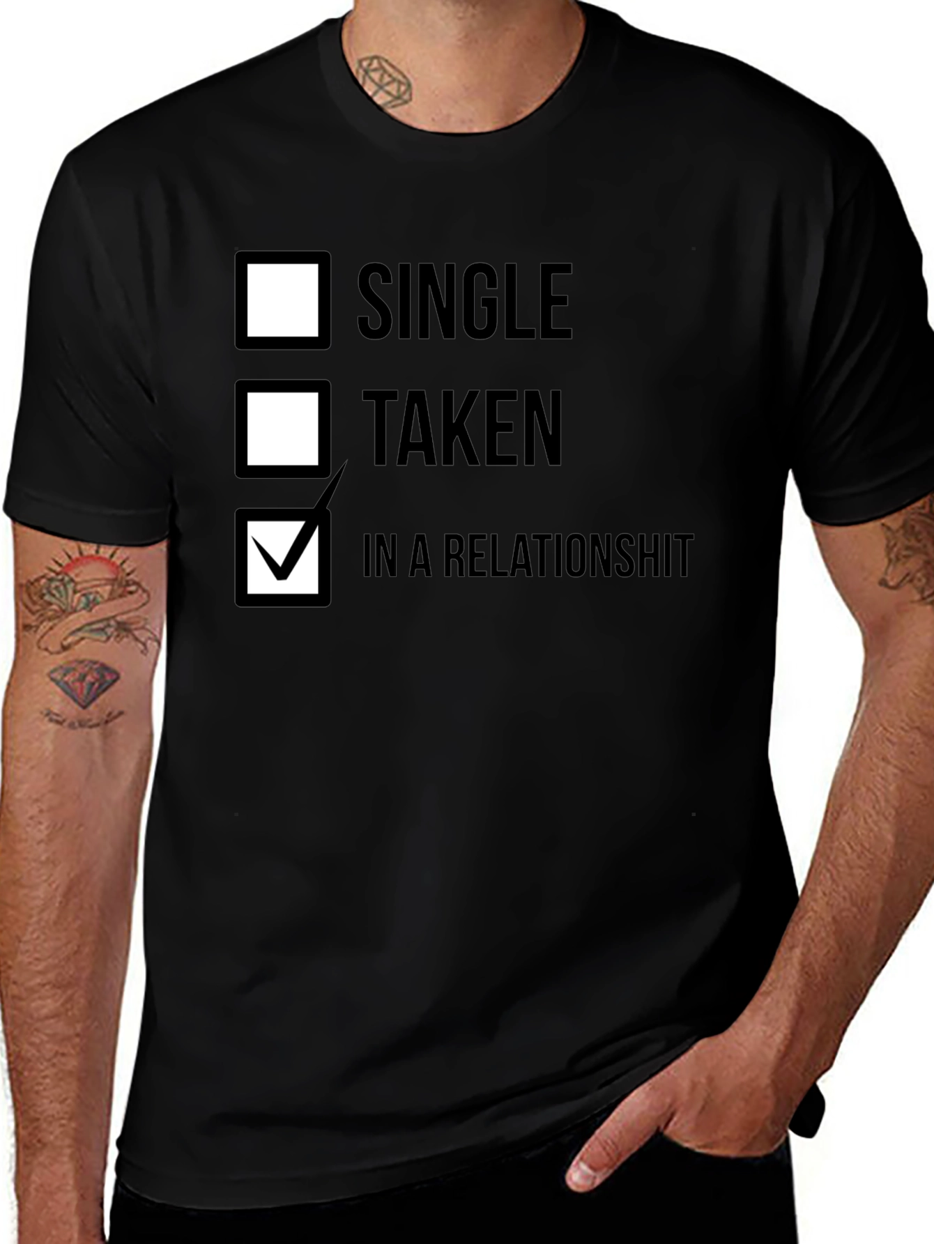 Variant 28 of Relationship Status Humor T-Shirt