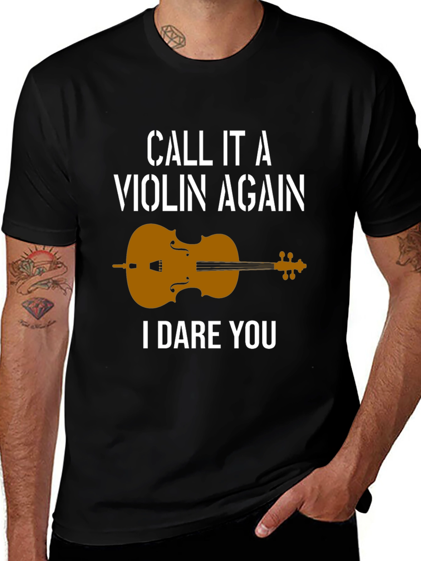 Variant 8 of Cello T-Shirt - "Call it a Violin Again" Funny Musician Tee