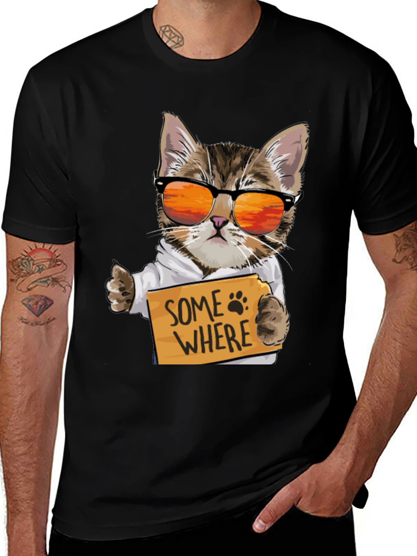 Variant 10 of Cool Cat Somewhere T-Shirt