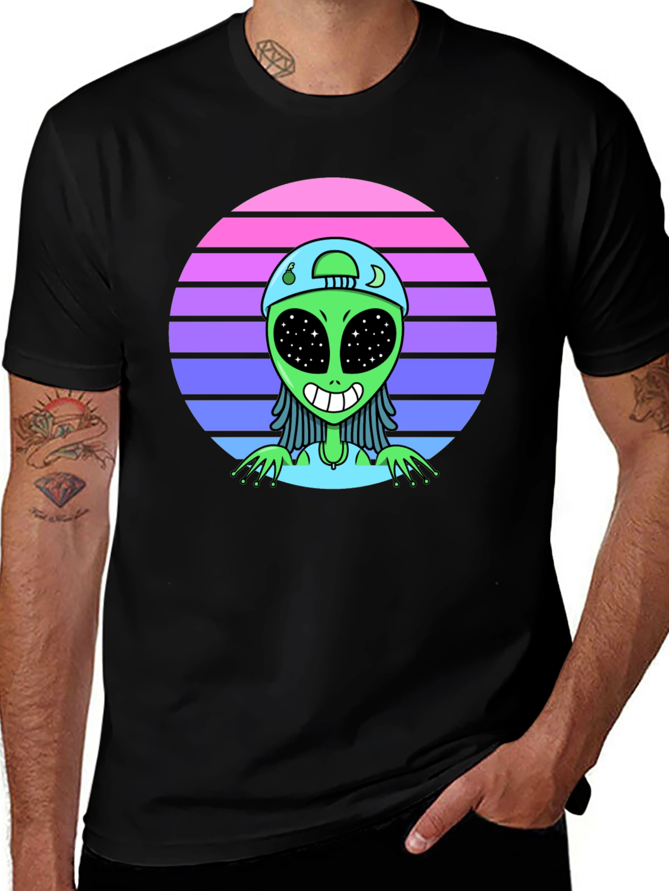 Variant 25 of Retro Alien Graphic Tee