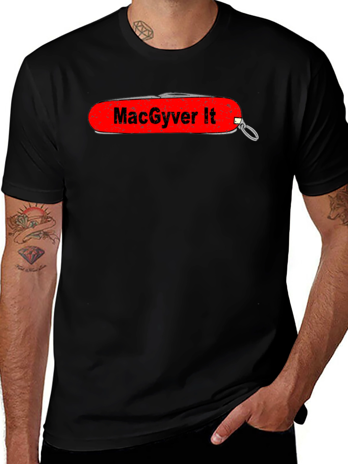 MacGyver It Swiss Army Knife Graphic T-Shirt