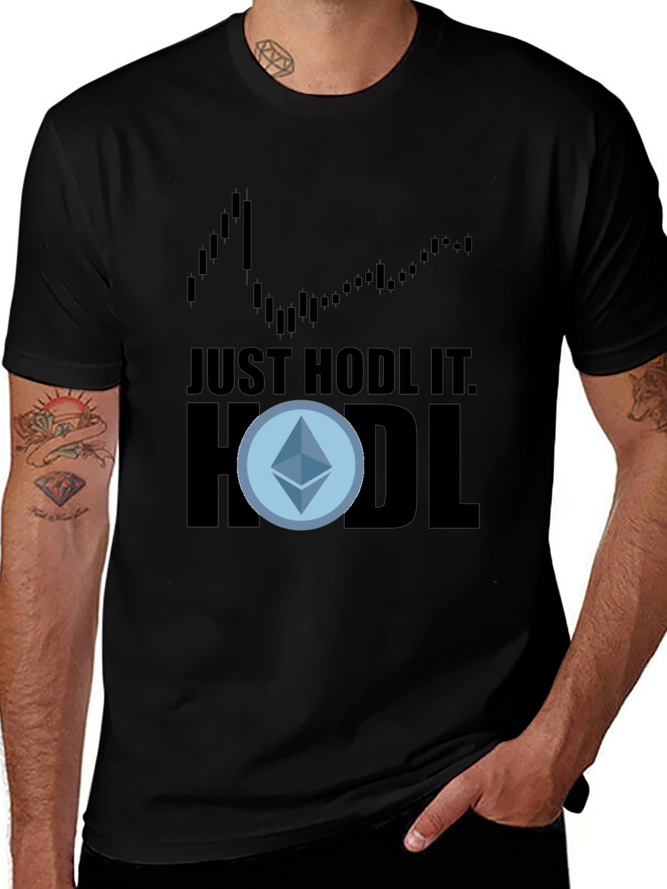 Variant 16 of Just HODL It! Crypto T-Shirt