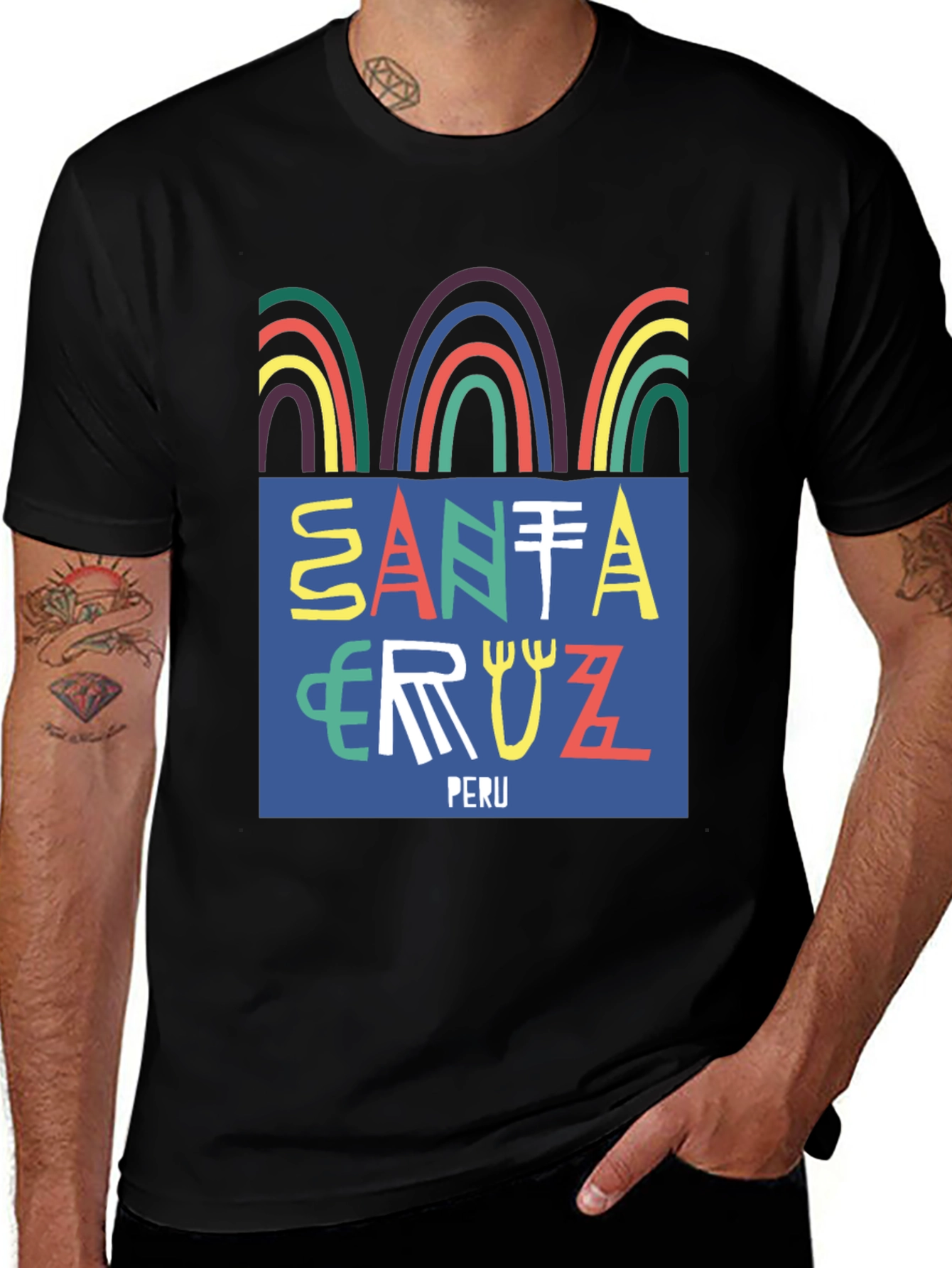 Variant 24 of Santa Cruz Peru Graphic Tee - Retro Design