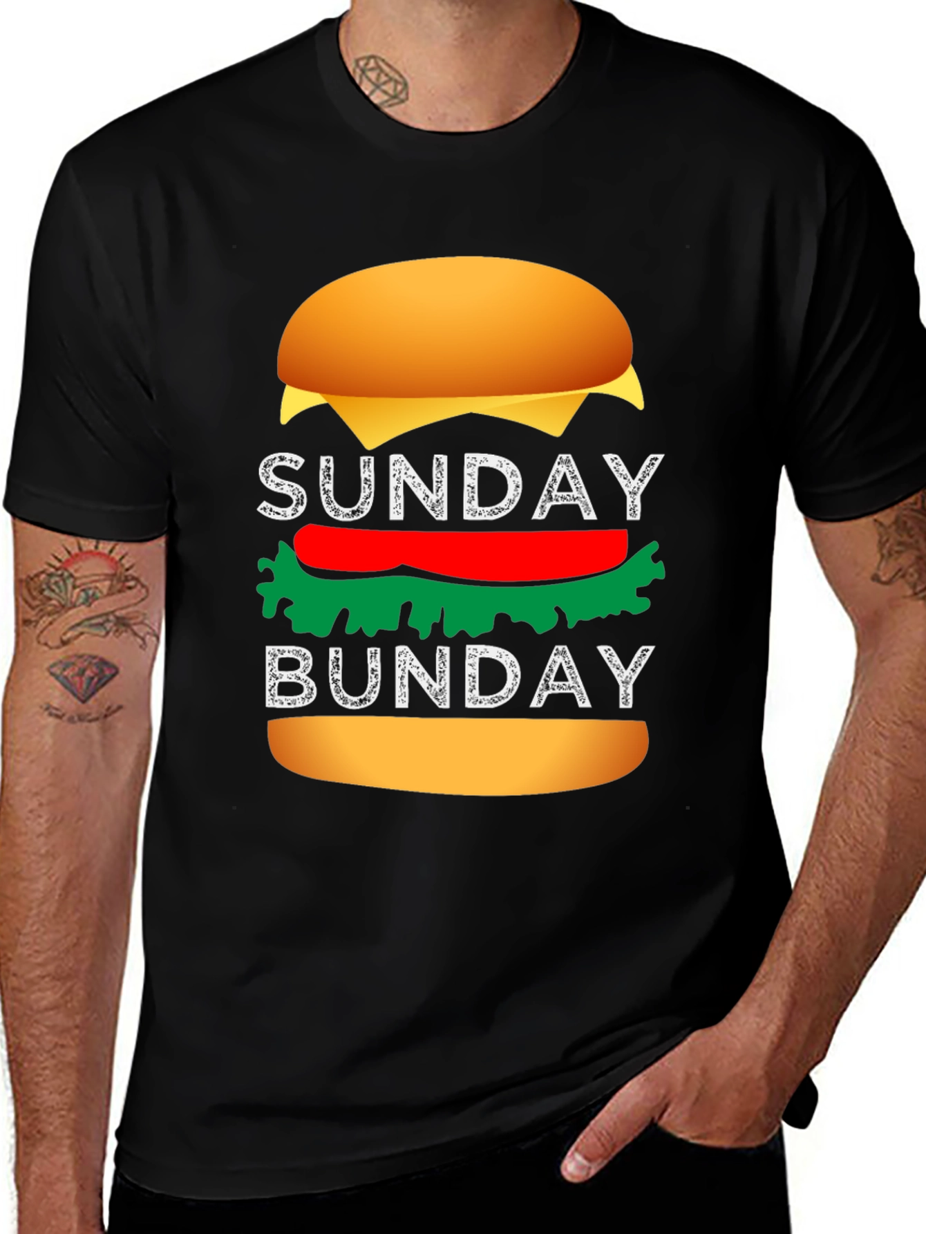 Variant 16 of Sunday Funday Burger Graphic Tee