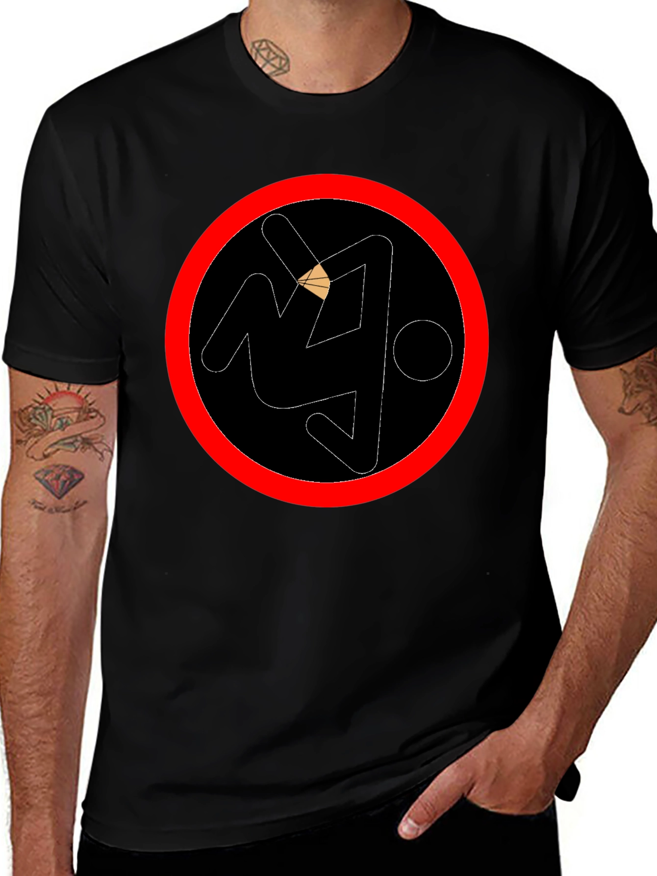 Black Circle Logo T-Shirt