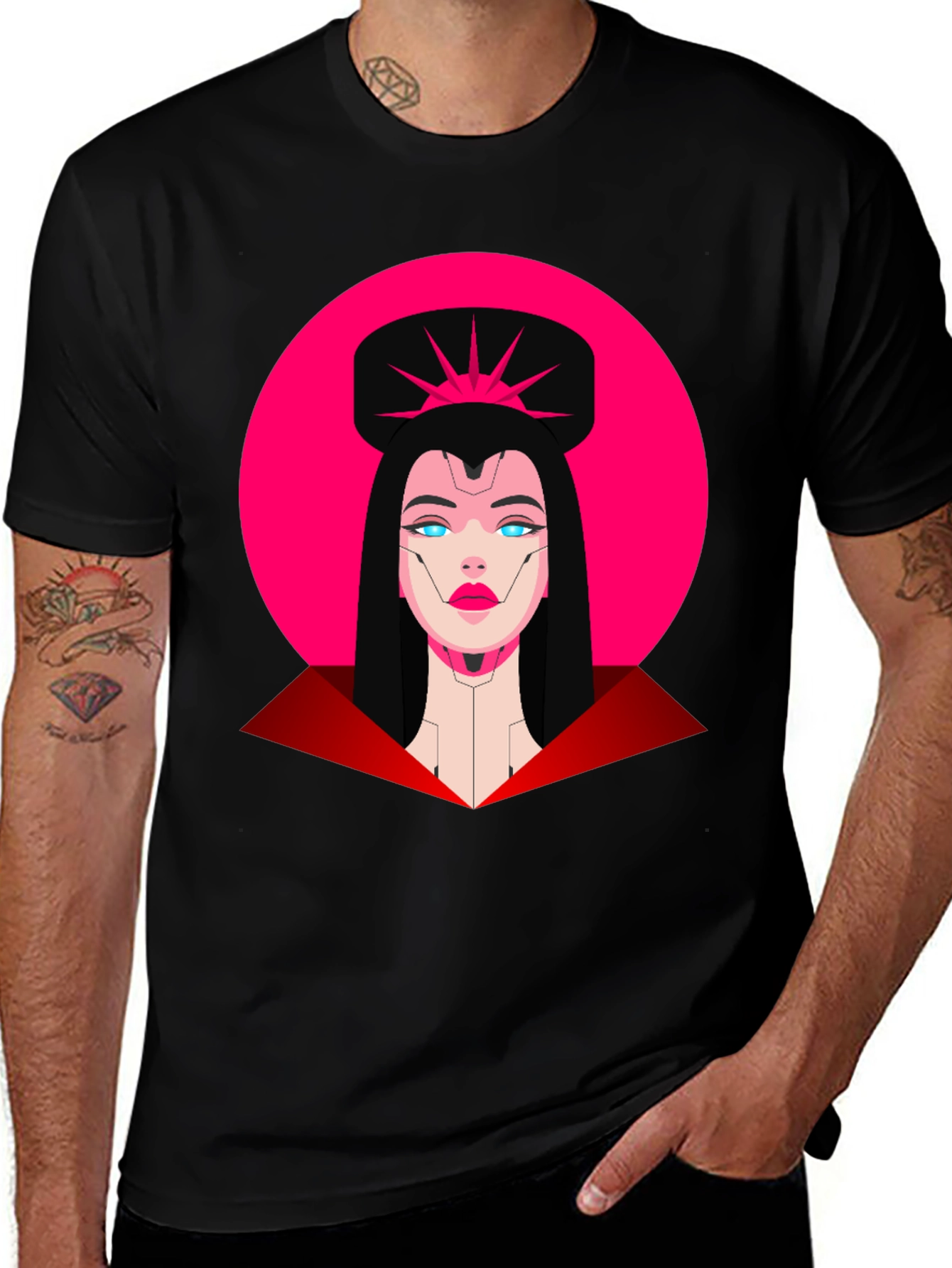 Variant 12 of Cyberpunk Empress Graphic Tee