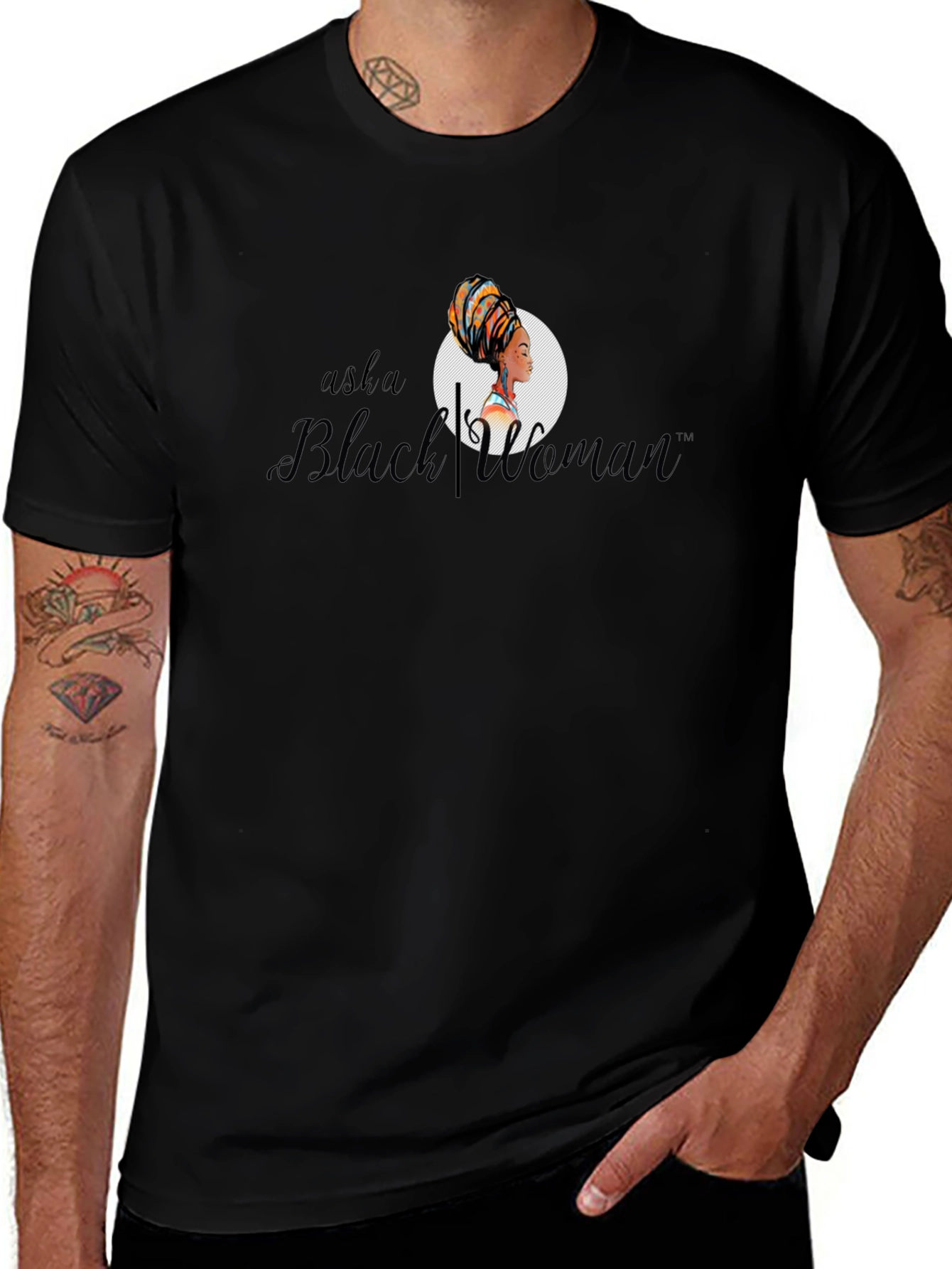 Asha Black Woman T-Shirt