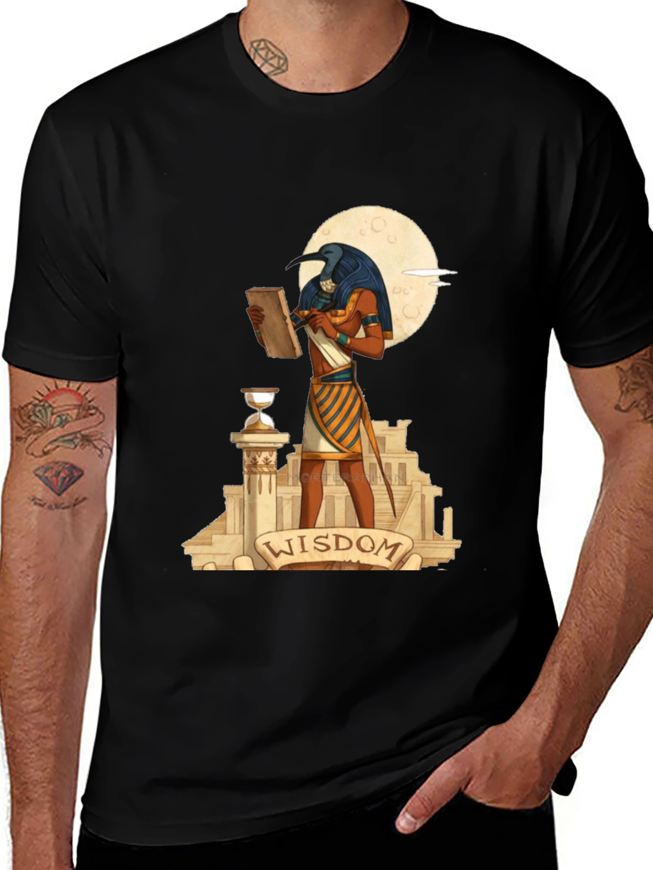 Wisdom Thoth T-Shirt - Egyptian God Design