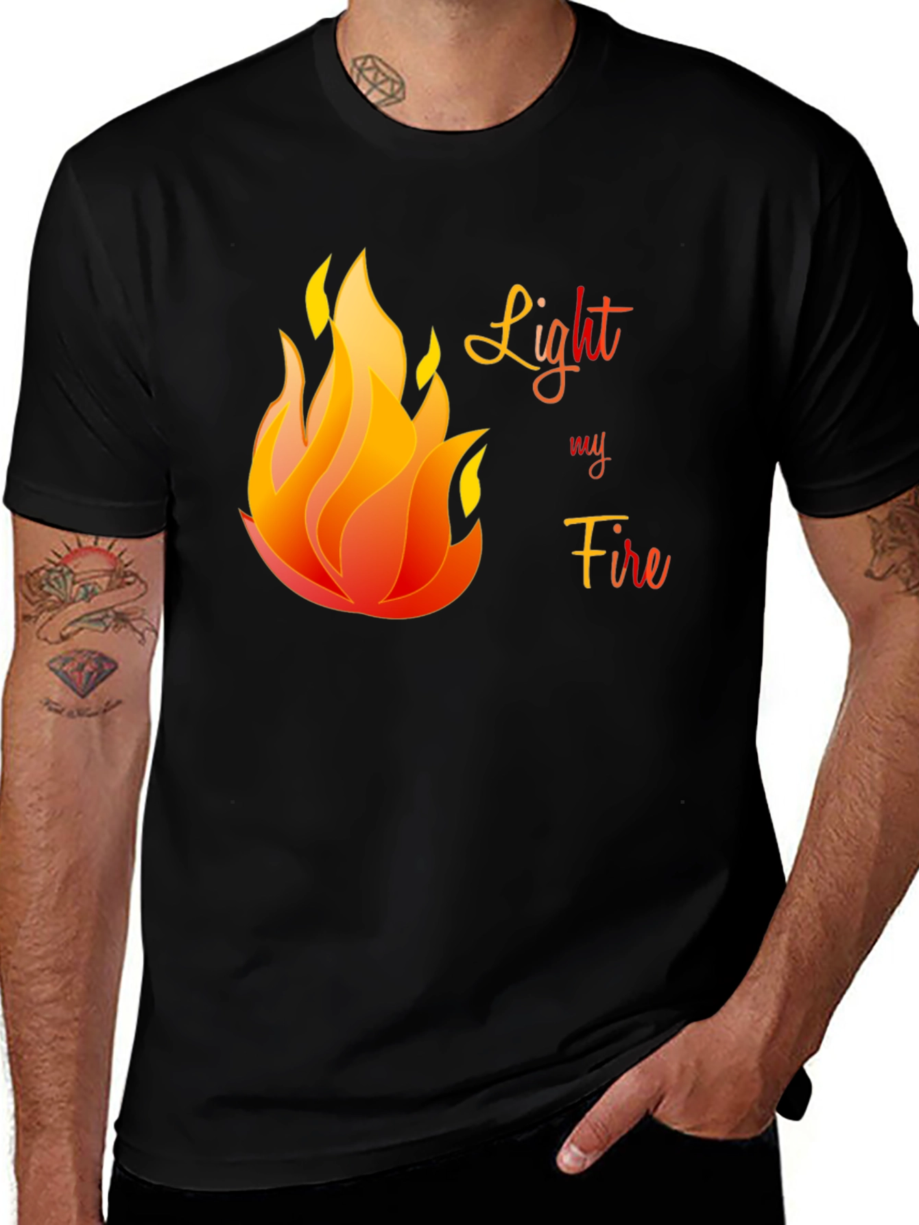 Variant 25 of Light My Fire Graphic T-Shirt - Black