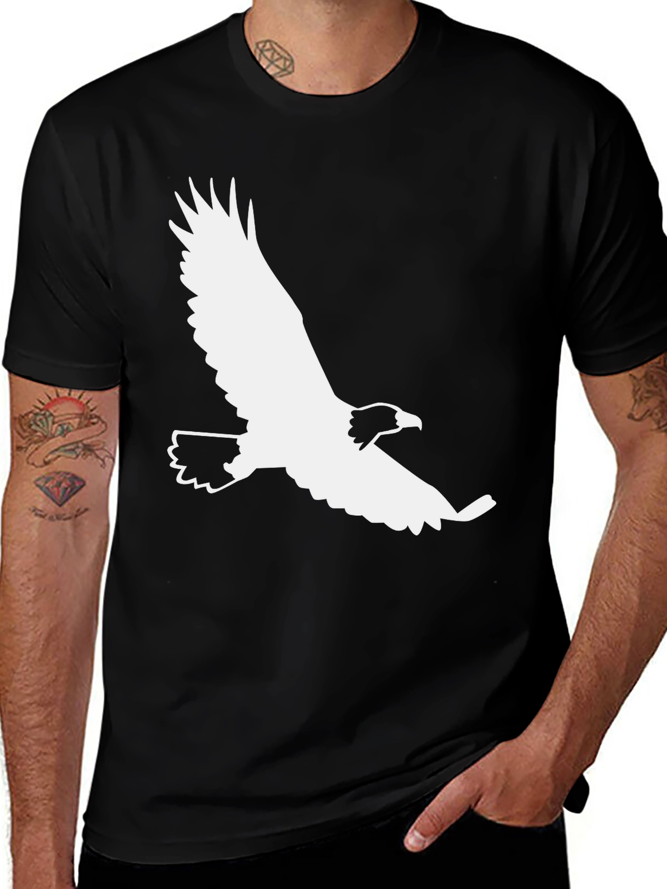 Variant 2 of Black Eagle Graphic Tee - Stylish Casual Wear
