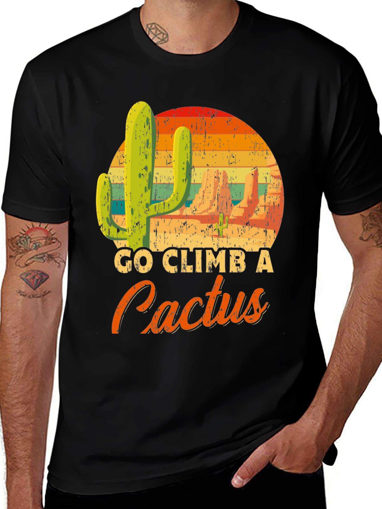 Variant 30 of Go Climb A Cactus Graphic Tee