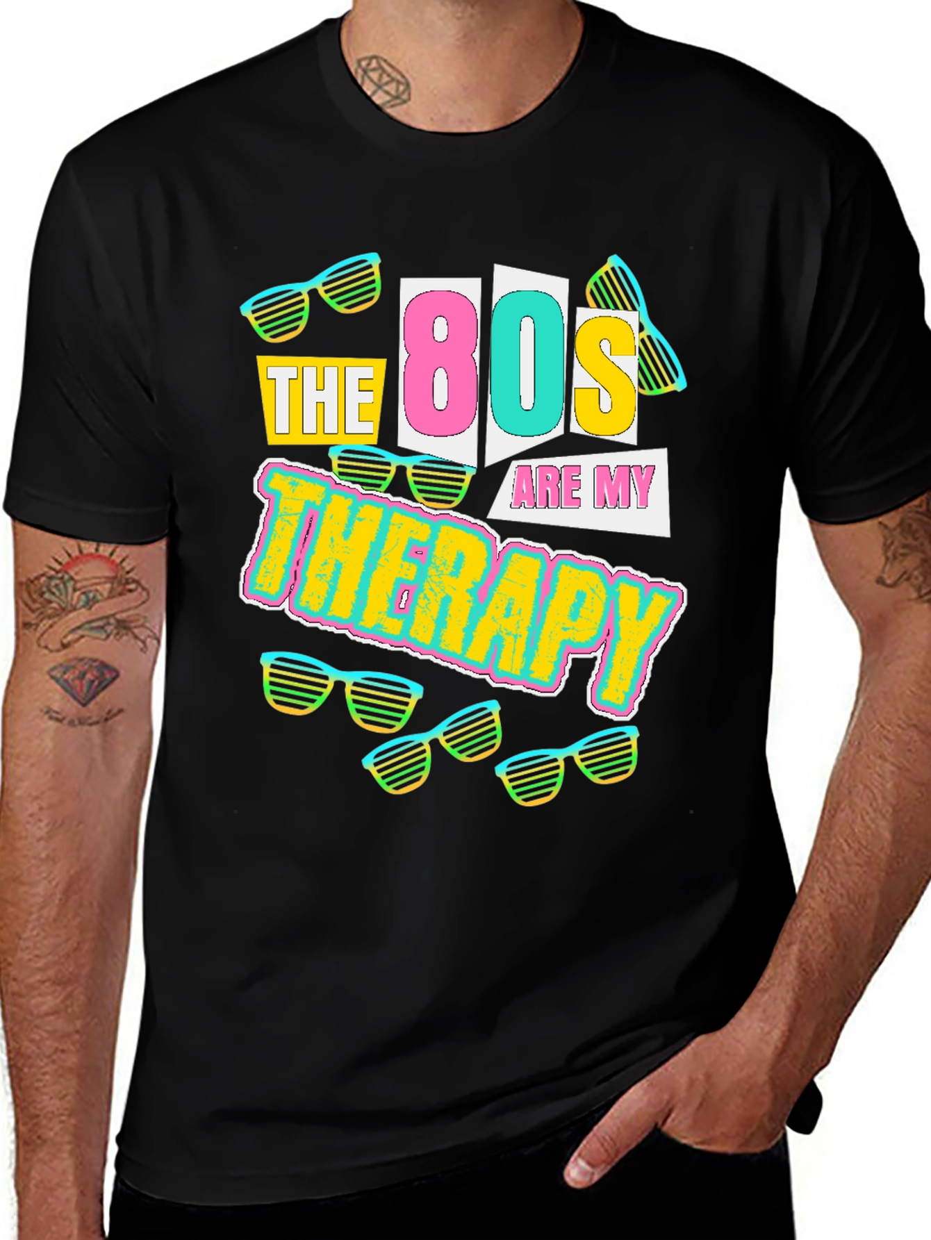 Variant 14 of Retro 80s Therapy Graphic Tee