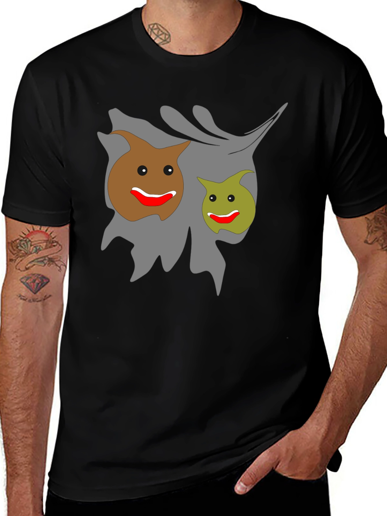 Variant 26 of Funny Graphic Tee - Smiling Cartoon Poop