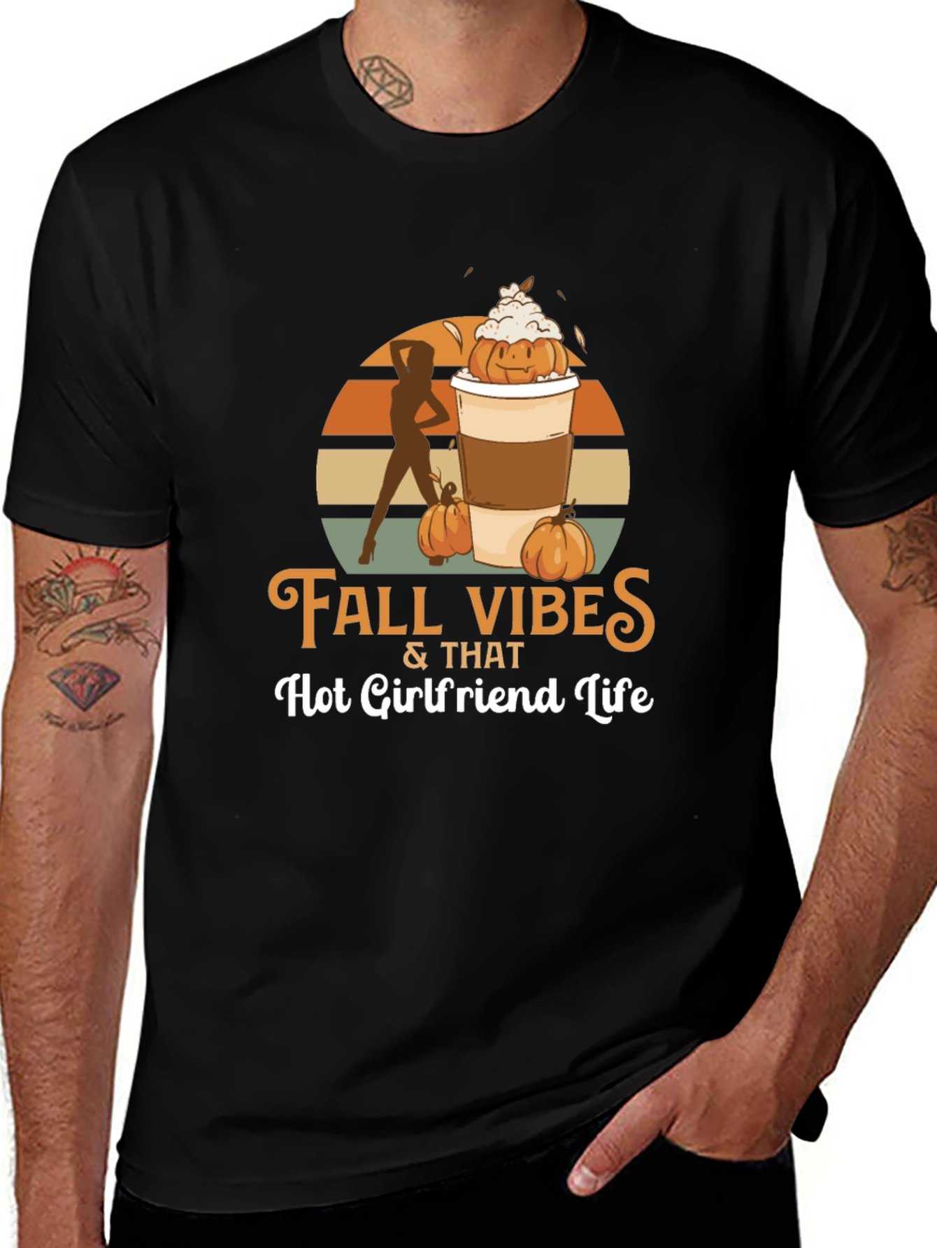 Fall Vibes Hot Girlfriend Life T-Shirt