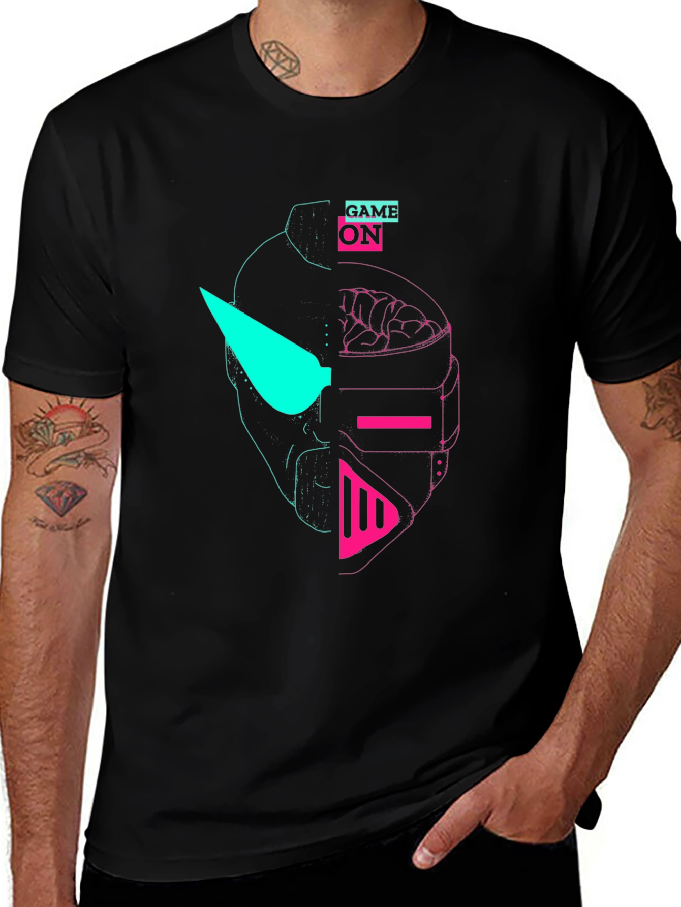 Variant 8 of Cyberpunk Gamer T-Shirt - Game On!
