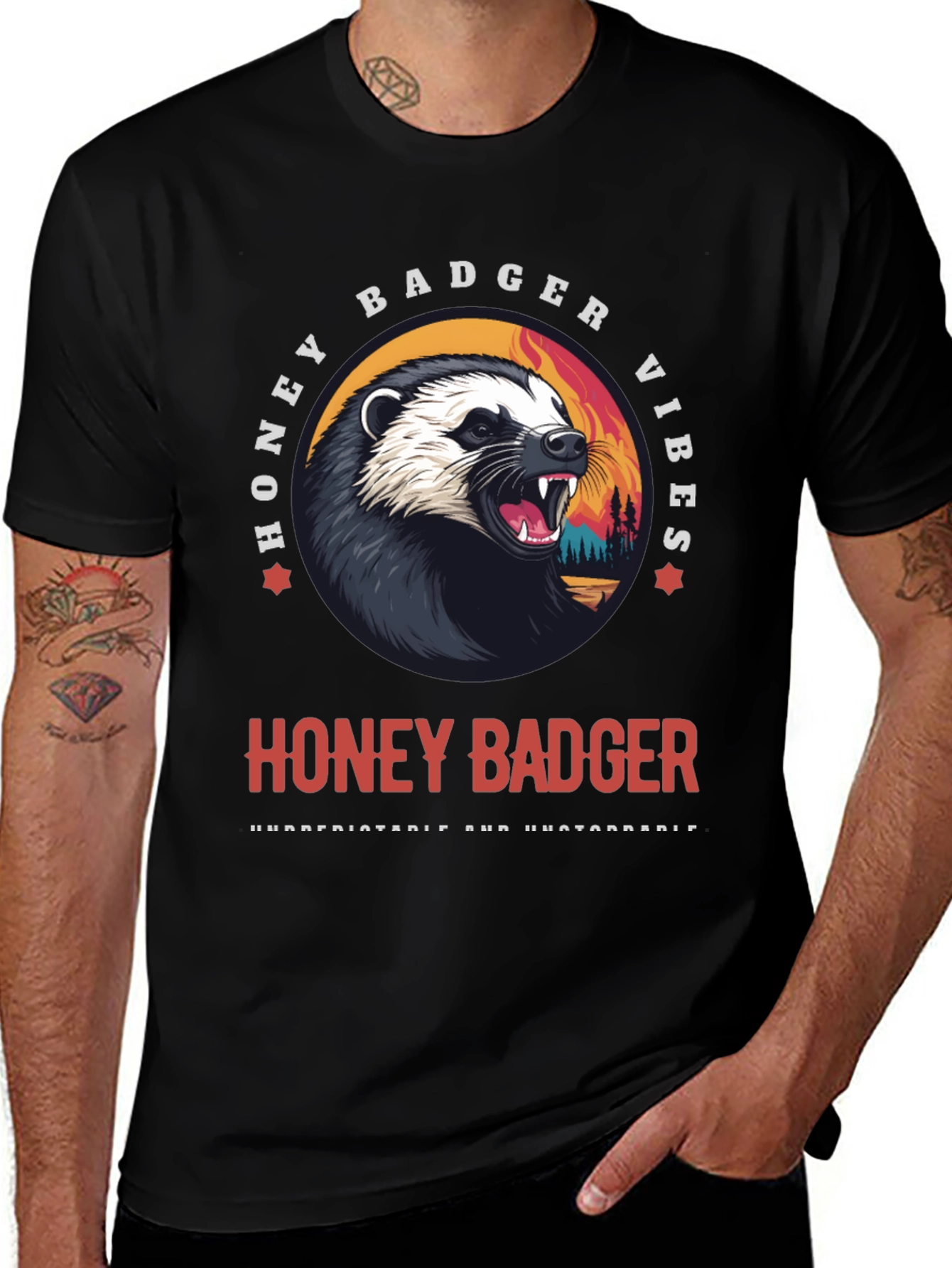 Variant 10 of Honey Badger Vibes T-Shirt