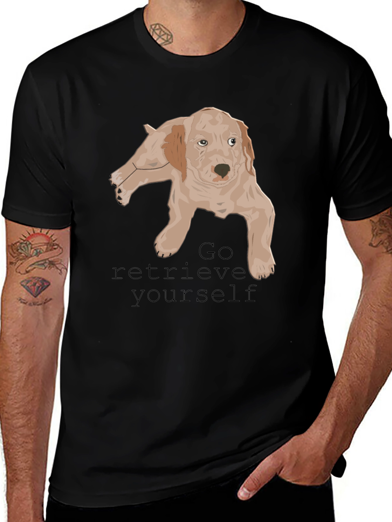 Variant 10 of Dog Lover T-Shirt: Go Retrieve Yourself