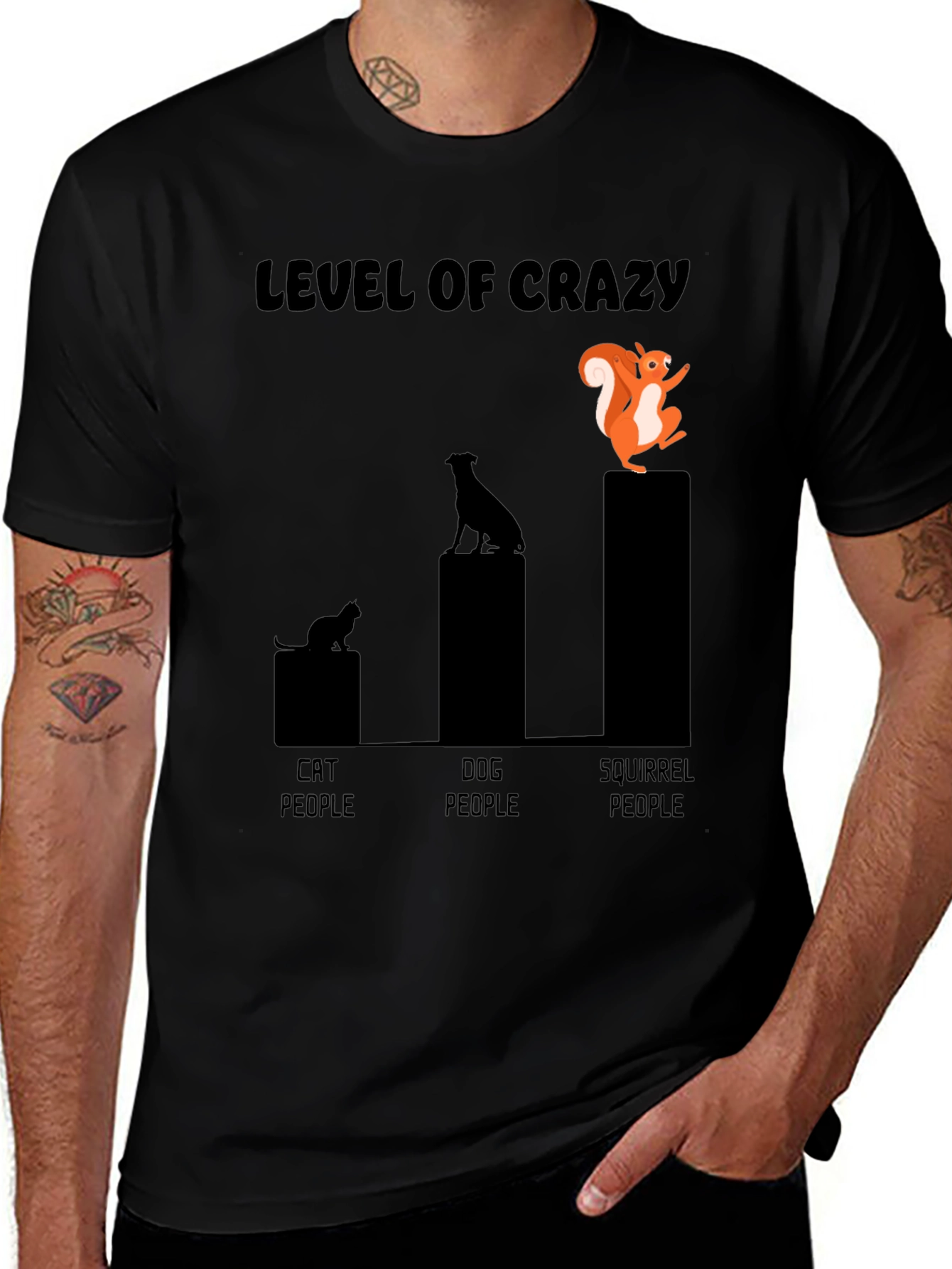 Variant 25 of Level of Crazy Graphic Tee