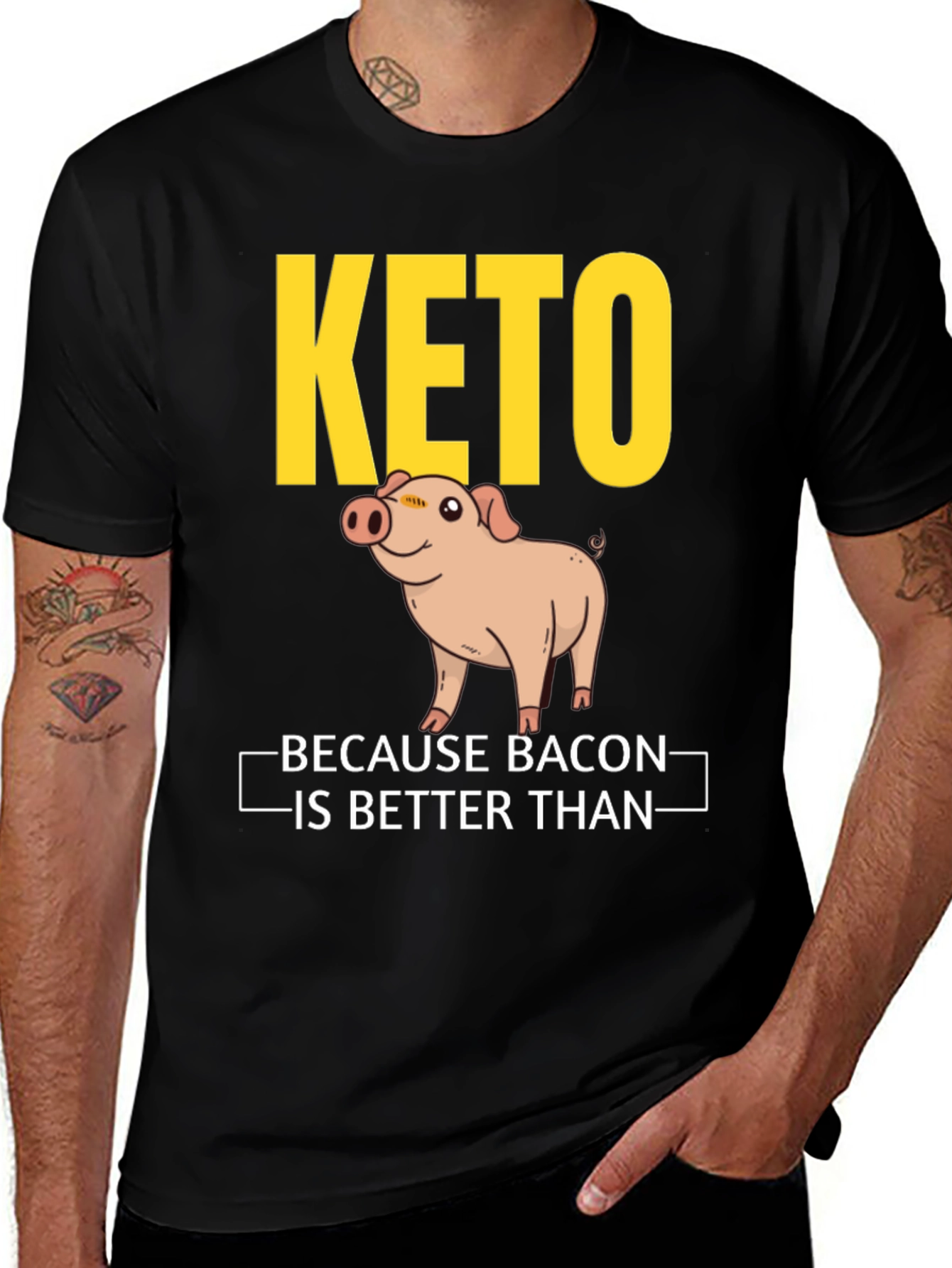 Variant 9 of Keto Bacon Lover's T-Shirt