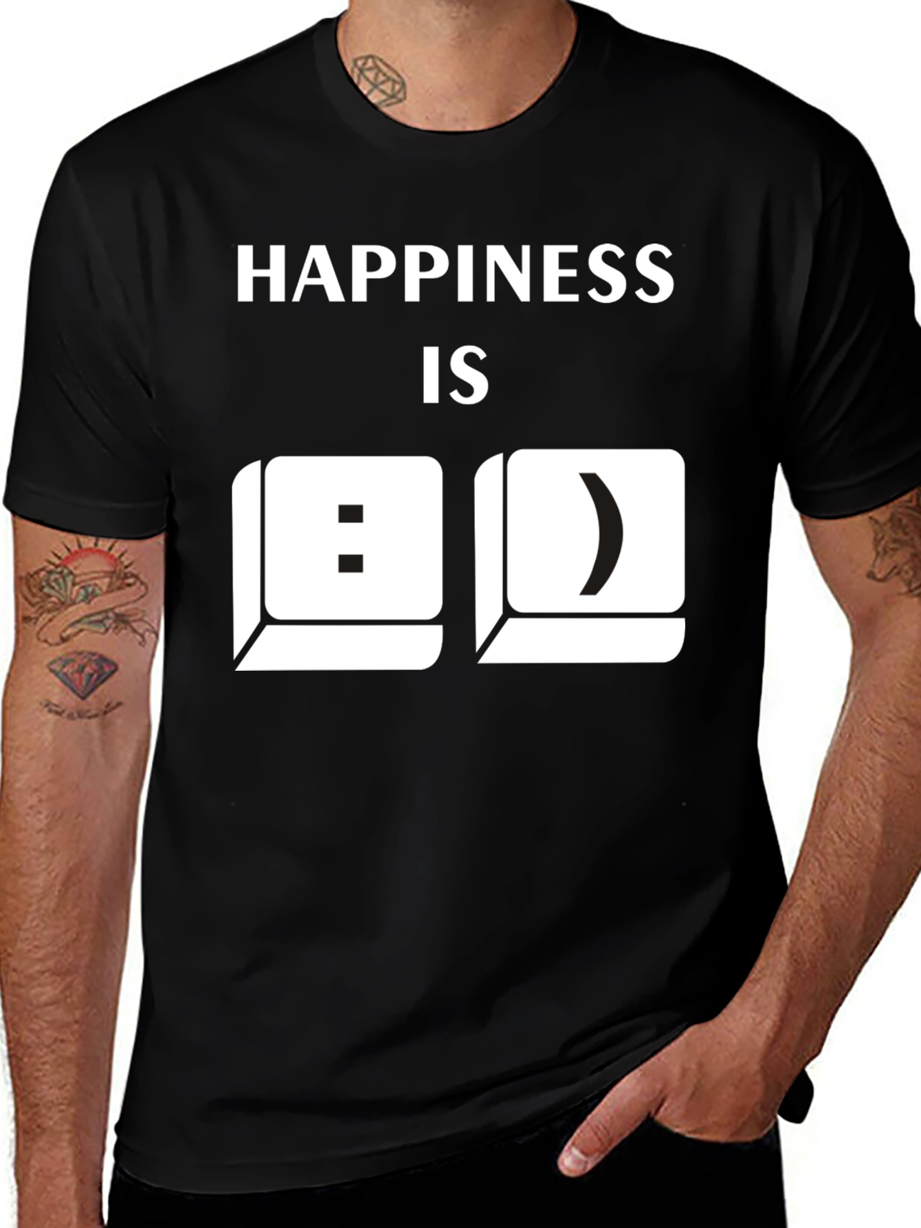 Variant 20 of Happiness Is Shirt - Emoticon T-Shirt