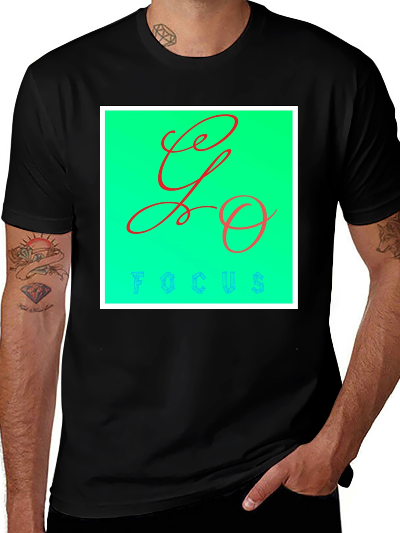Variant 7 of Go Focus Graphic Tee - Modern Style
