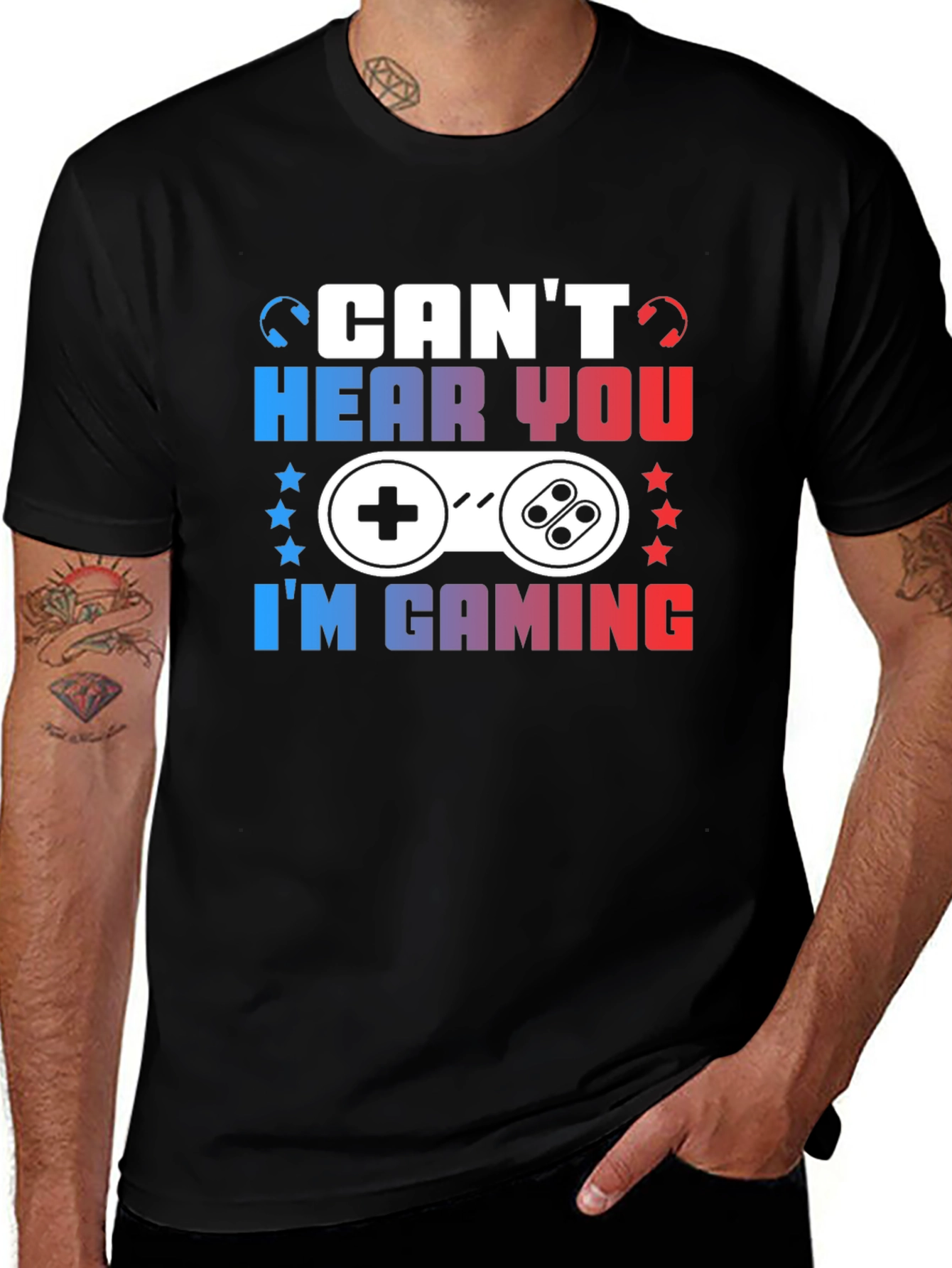 Variant 24 of Can't Hear You I'm Gaming T-Shirt