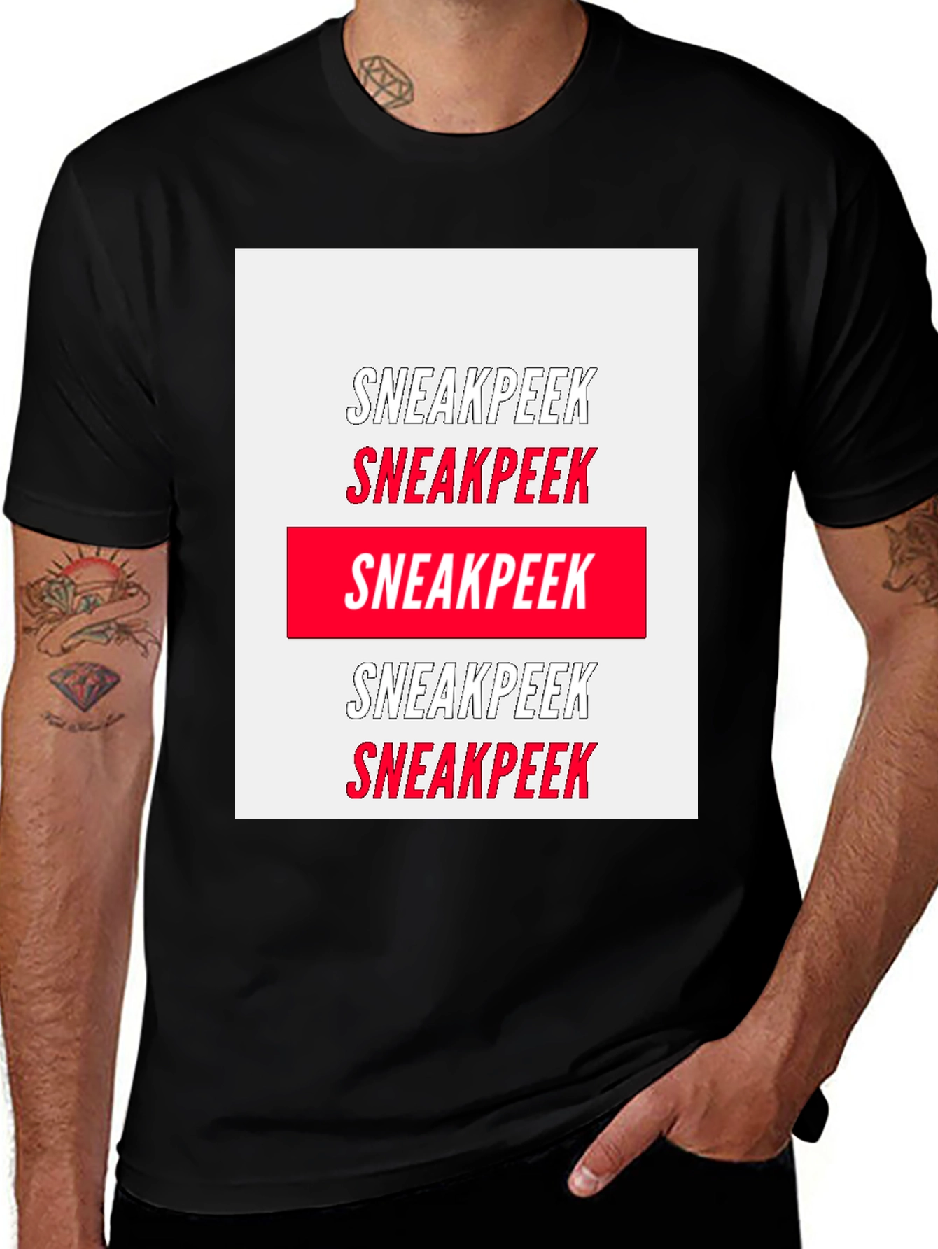 Variant 6 of Sneakpeek Graphic Tee - Bold Statement Shirt
