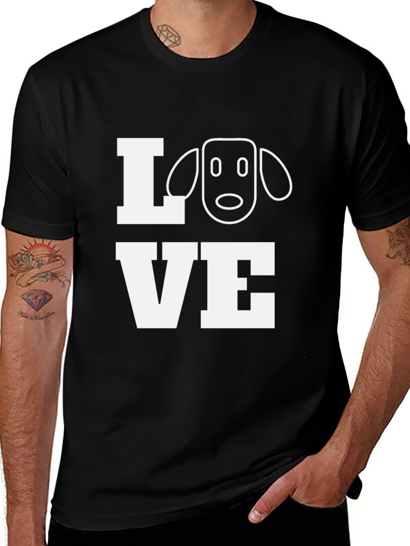 Variant 7 of Love Dog T-Shirt - Cute Graphic Tee