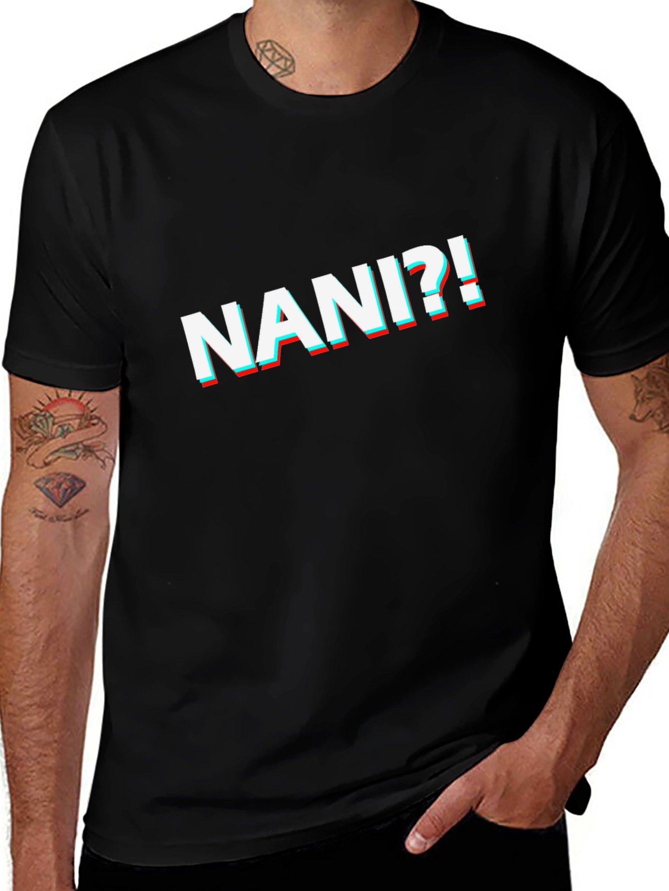 Variant 9 of Nani?! 3D Style Graphic Tee - Anime Inspired Shirt