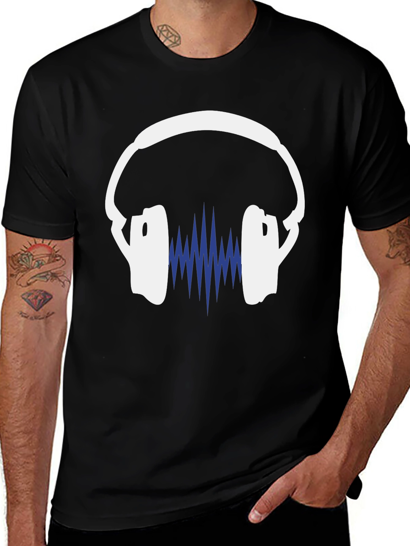 Headphones T-Shirt - Music Lover Tee