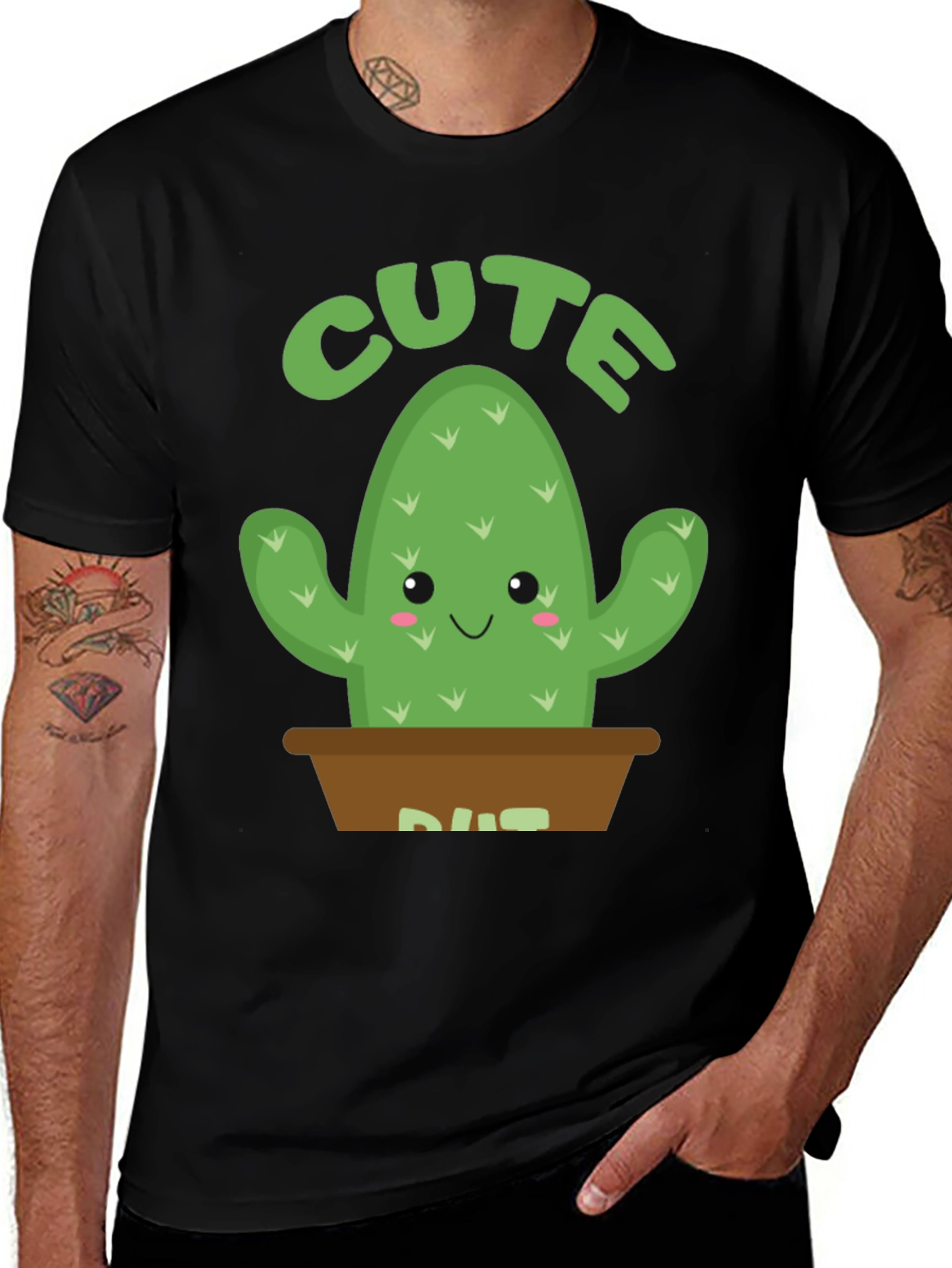 Variant 24 of Cute Cactus Graphic T-Shirt - Unisex