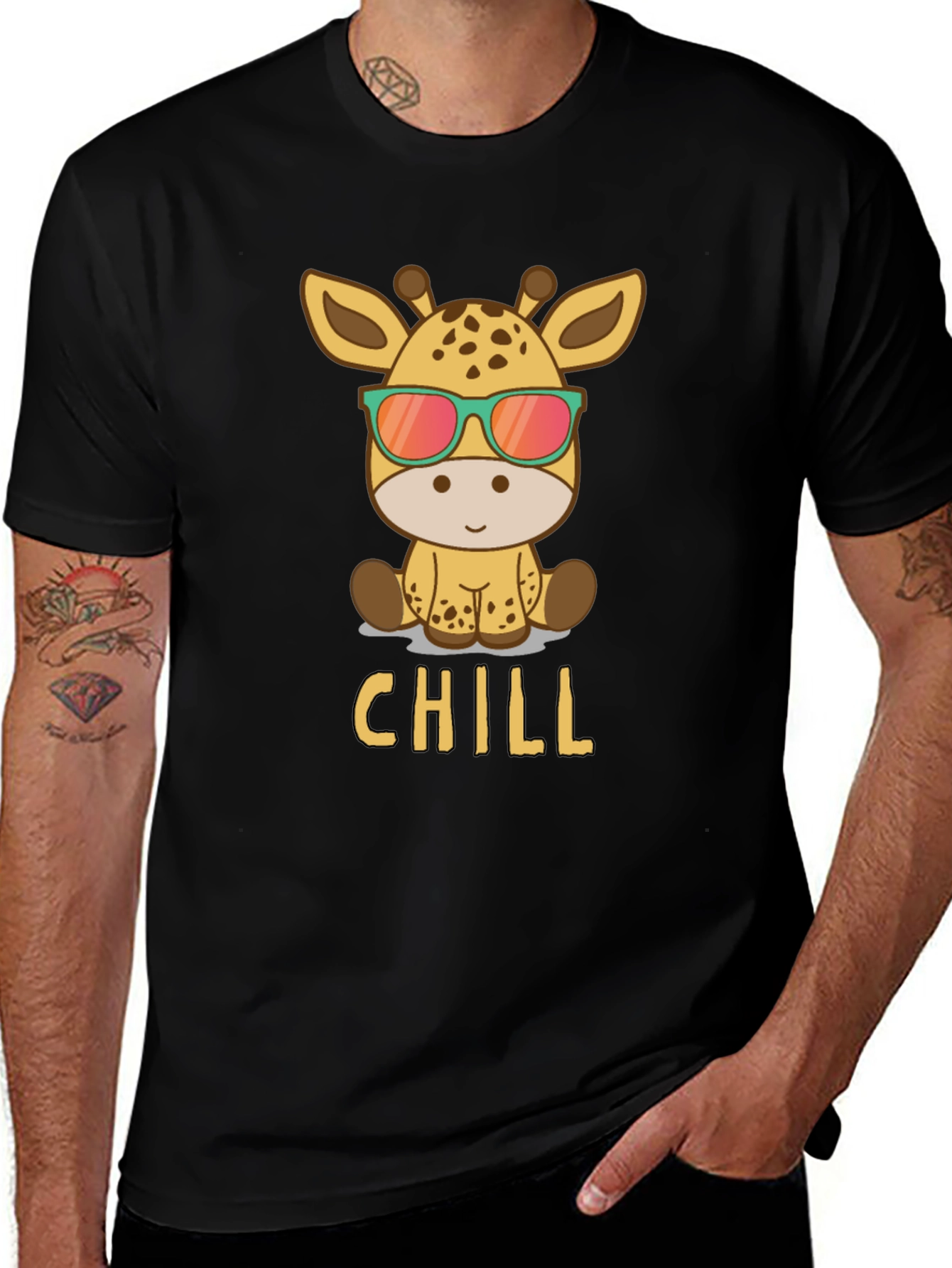 Variant 15 of Chill Giraffe Graphic T-Shirt