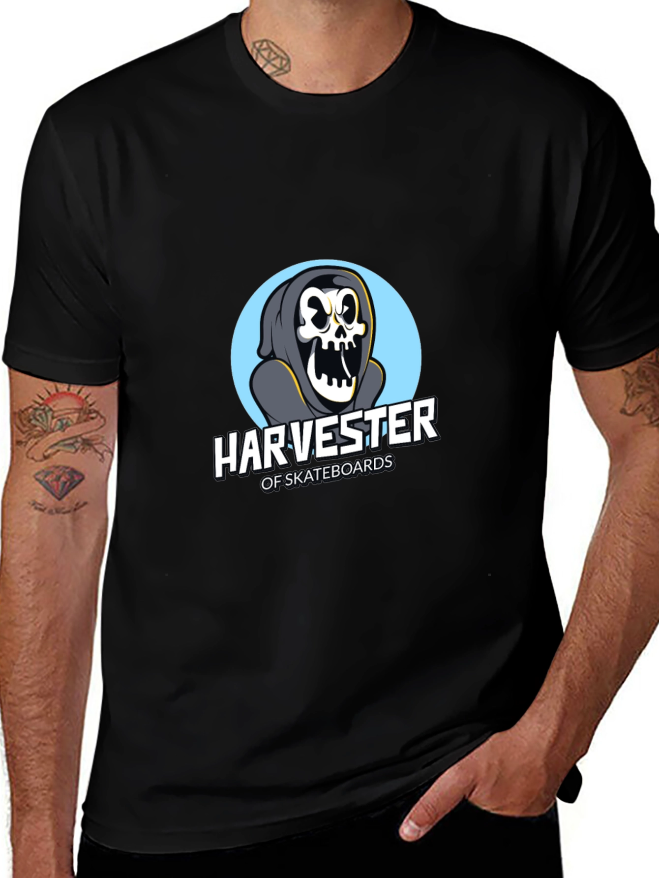 Variant 5 of Harvester of Skateboards Graphic Tee