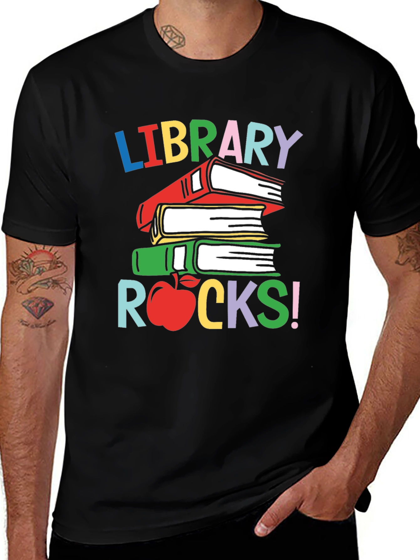 Library Rocks! T-Shirt - Book Lover Apparel