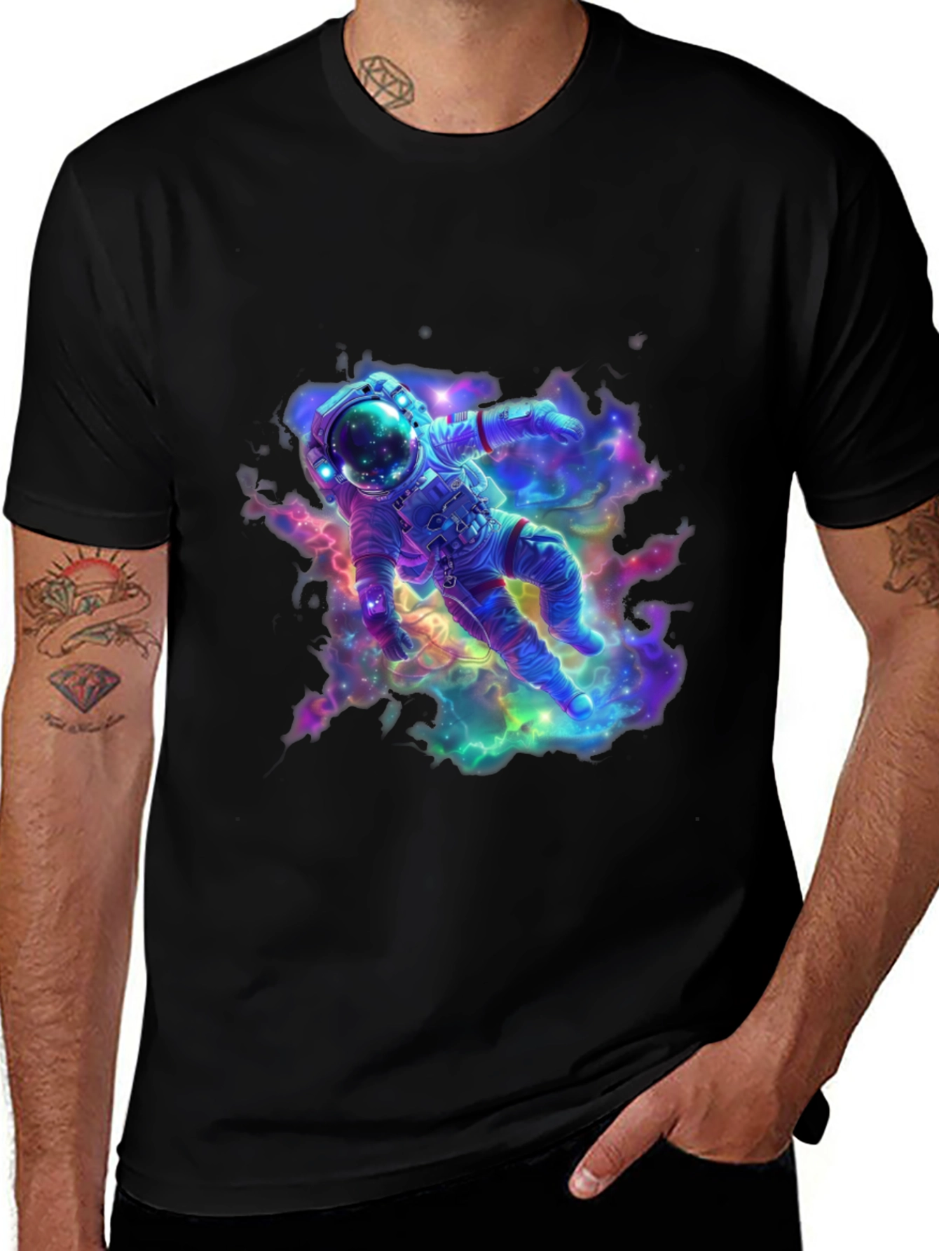 Variant 27 of Astronaut Galaxy T-Shirt - Space Design