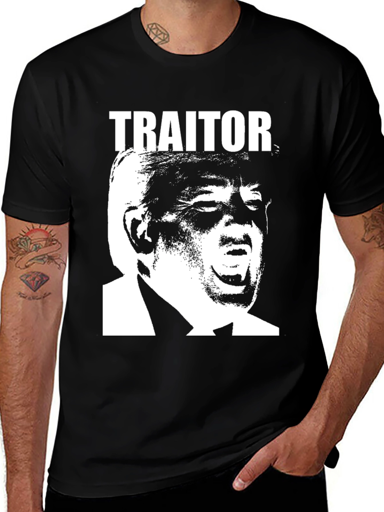 Variant 25 of Traitor Graphic Tee - Political Statement T-Shirt