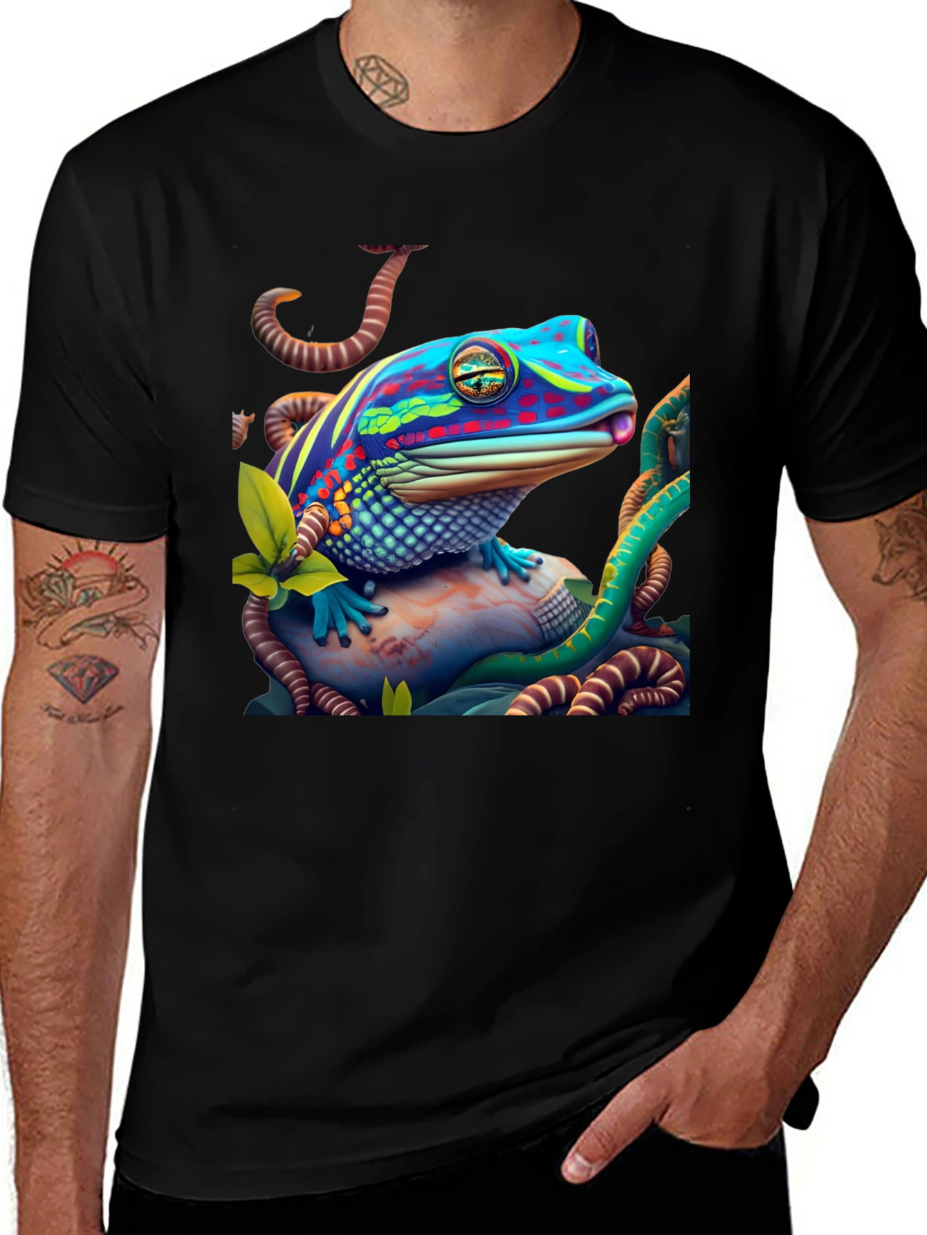 Variant 18 of Vibrant Frog Graphic Tee - Unisex Soft Cotton