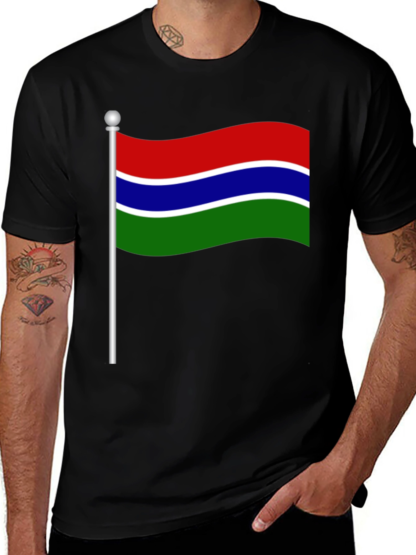 Gambia Flag T-Shirt - National Pride Tee