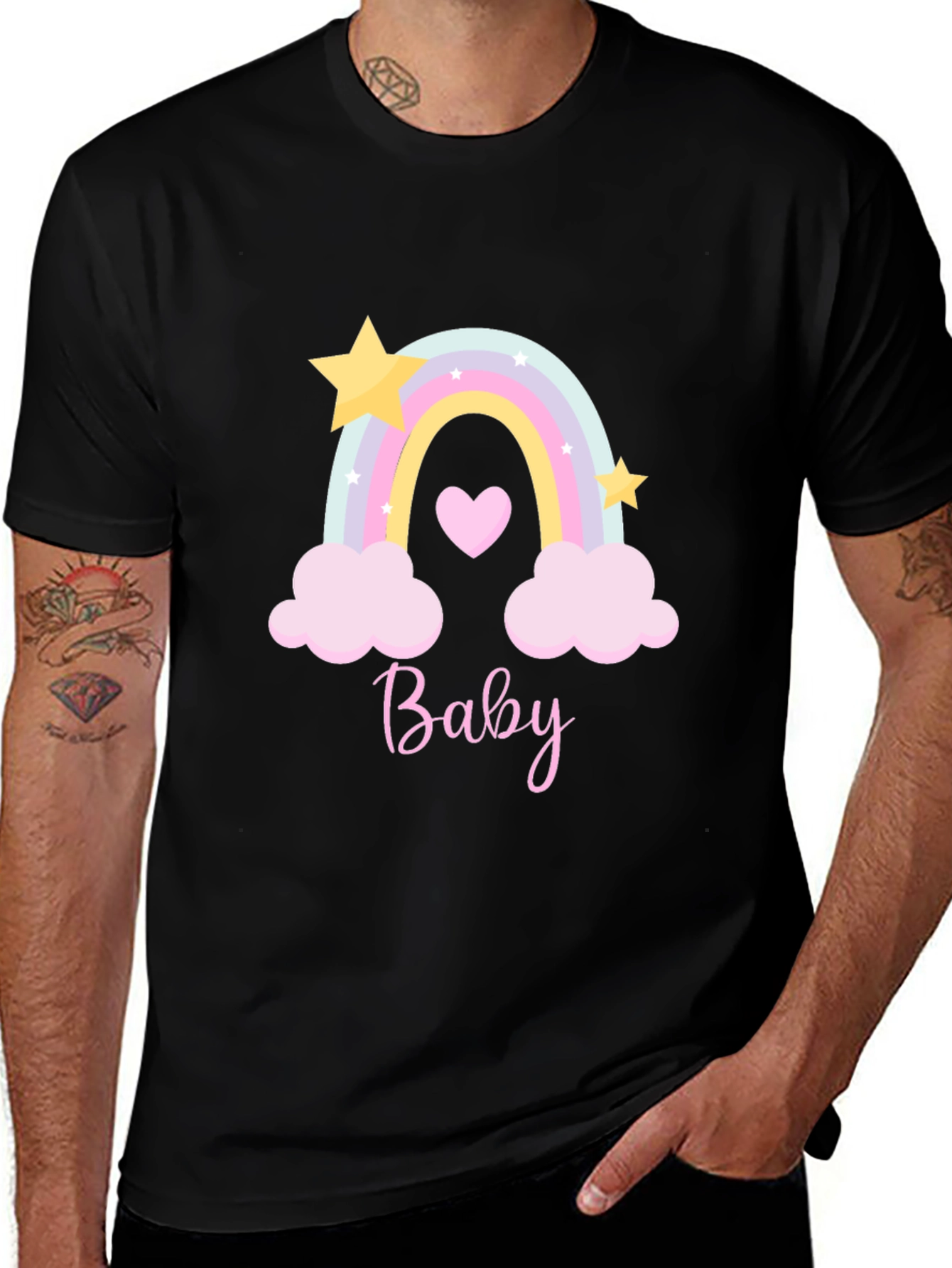 Baby Rainbow Graphic Tee Shirt