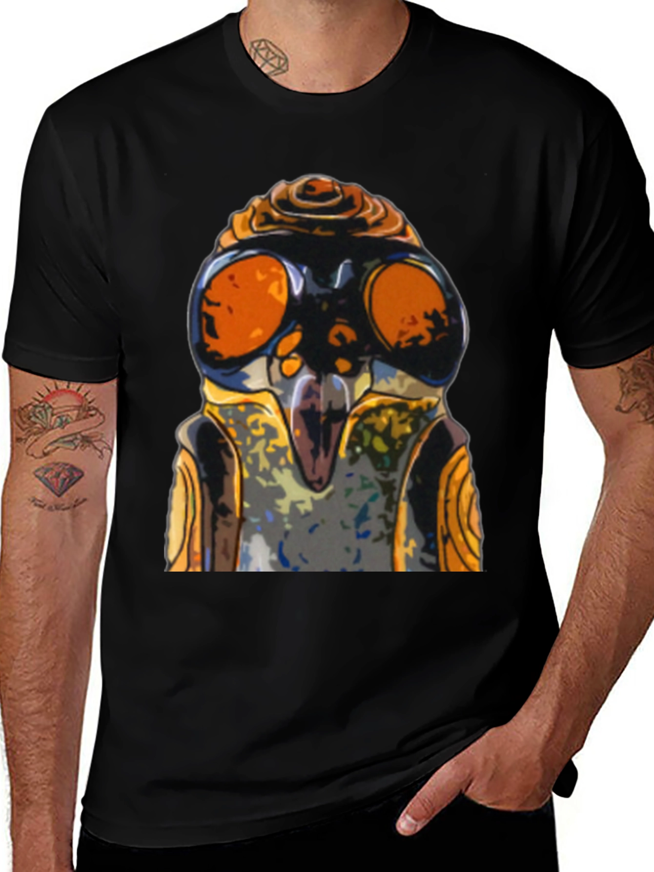 Variant 24 of Cool Robot Face Graphic T-Shirt
