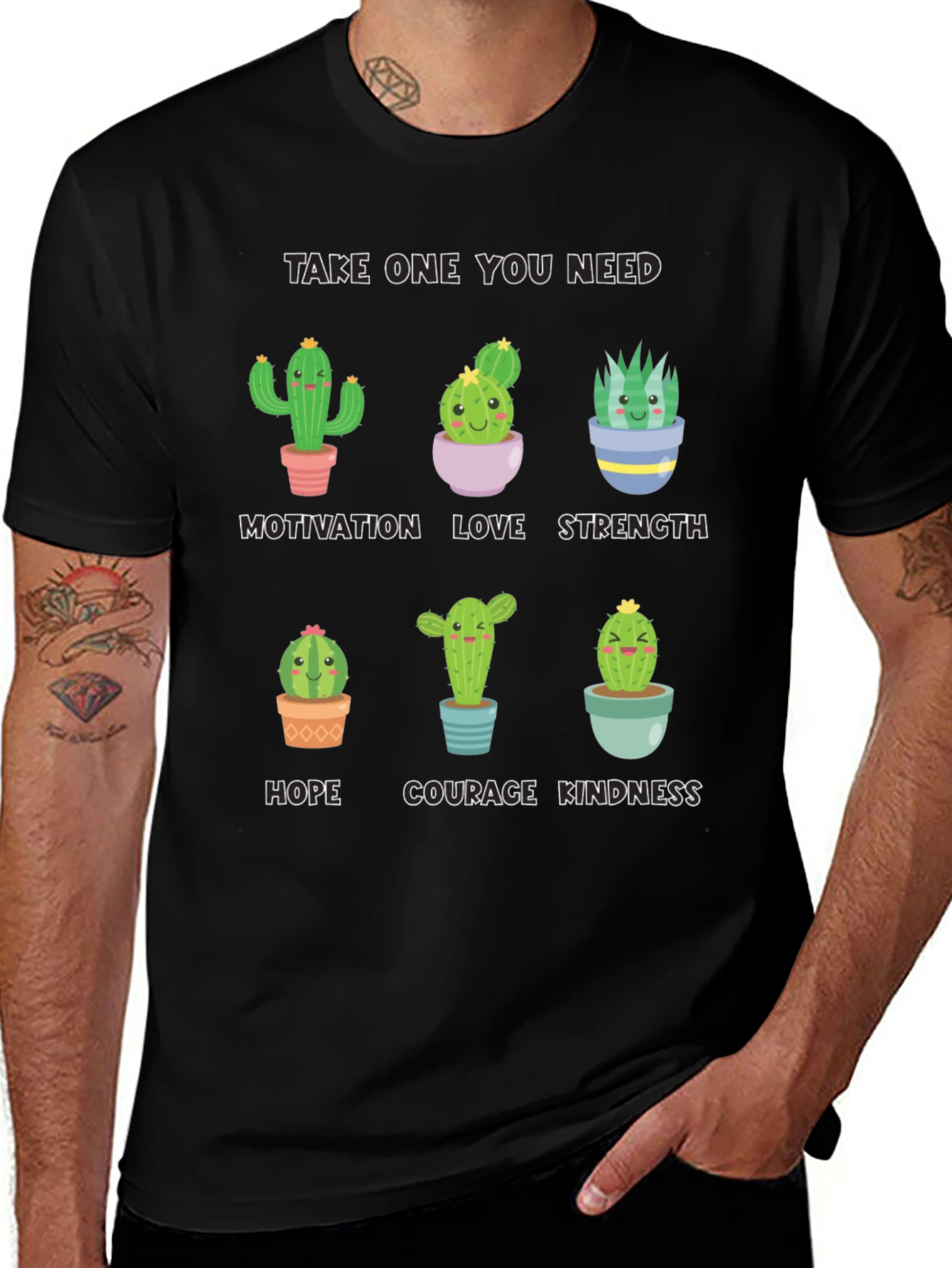 Variant 27 of Cactus Motivation T-Shirt - Cute Inspirational Design