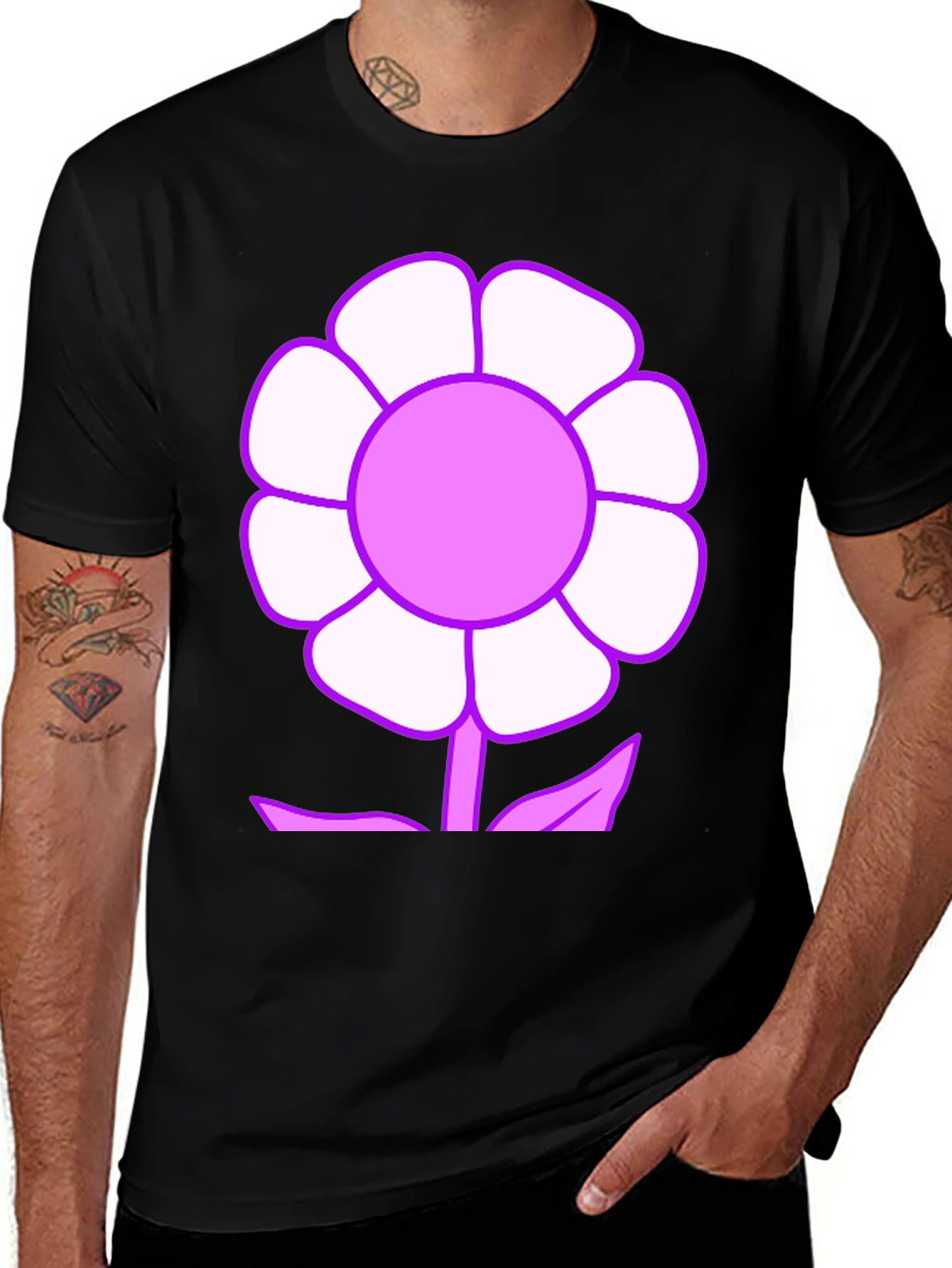 Variant 3 of Flower Power T-Shirt - Fun Graphic Tee