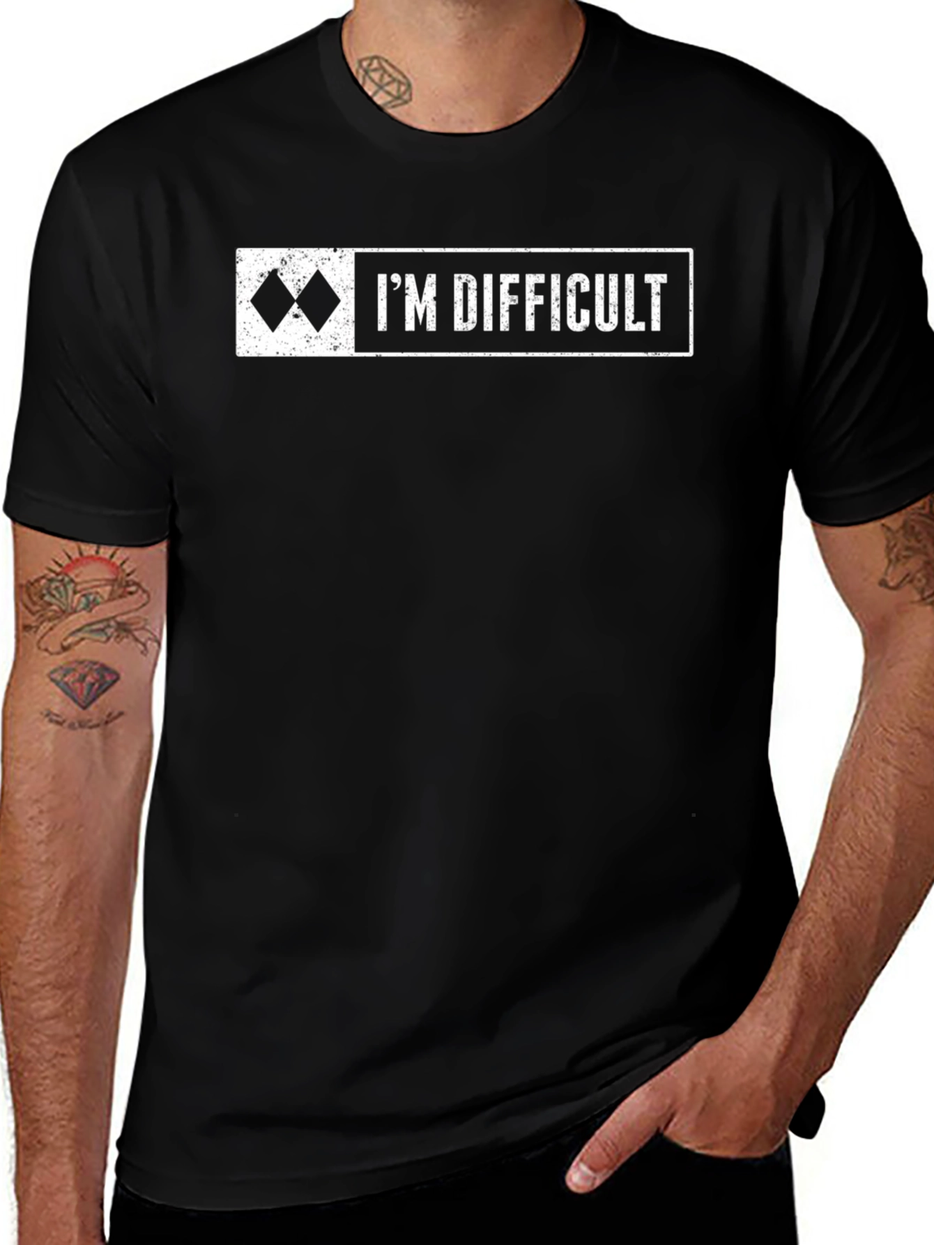 Variant 29 of I'm Difficult Ski Slope T-Shirt