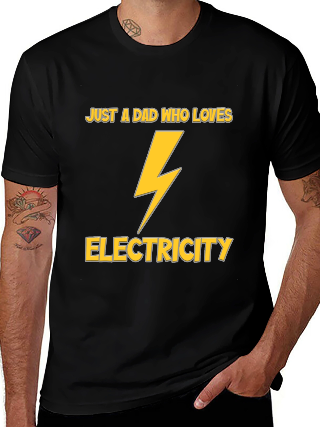 Variant 28 of Dad Who Loves Electricity T-Shirt