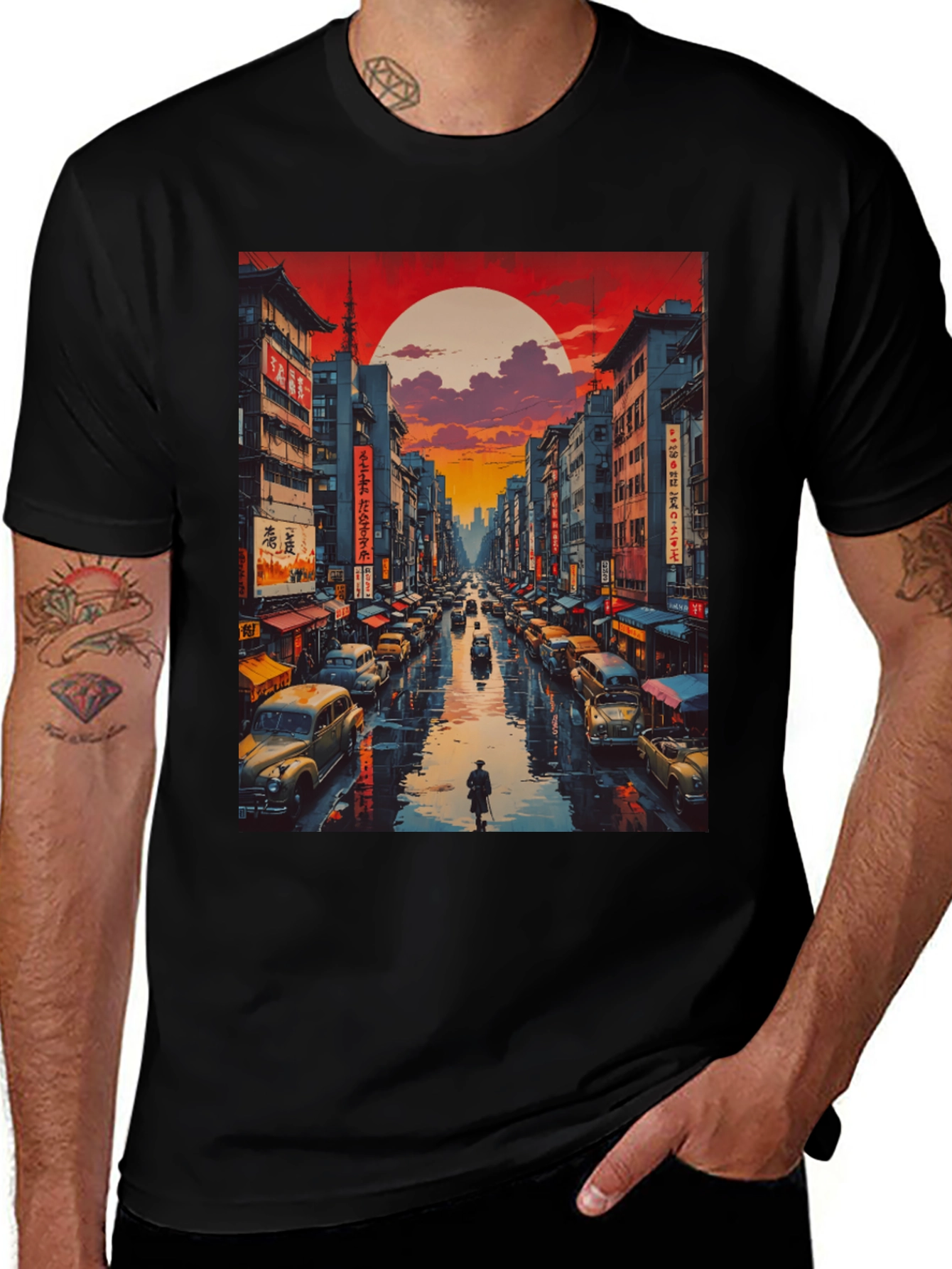 Retro Tokyo Street T-Shirt